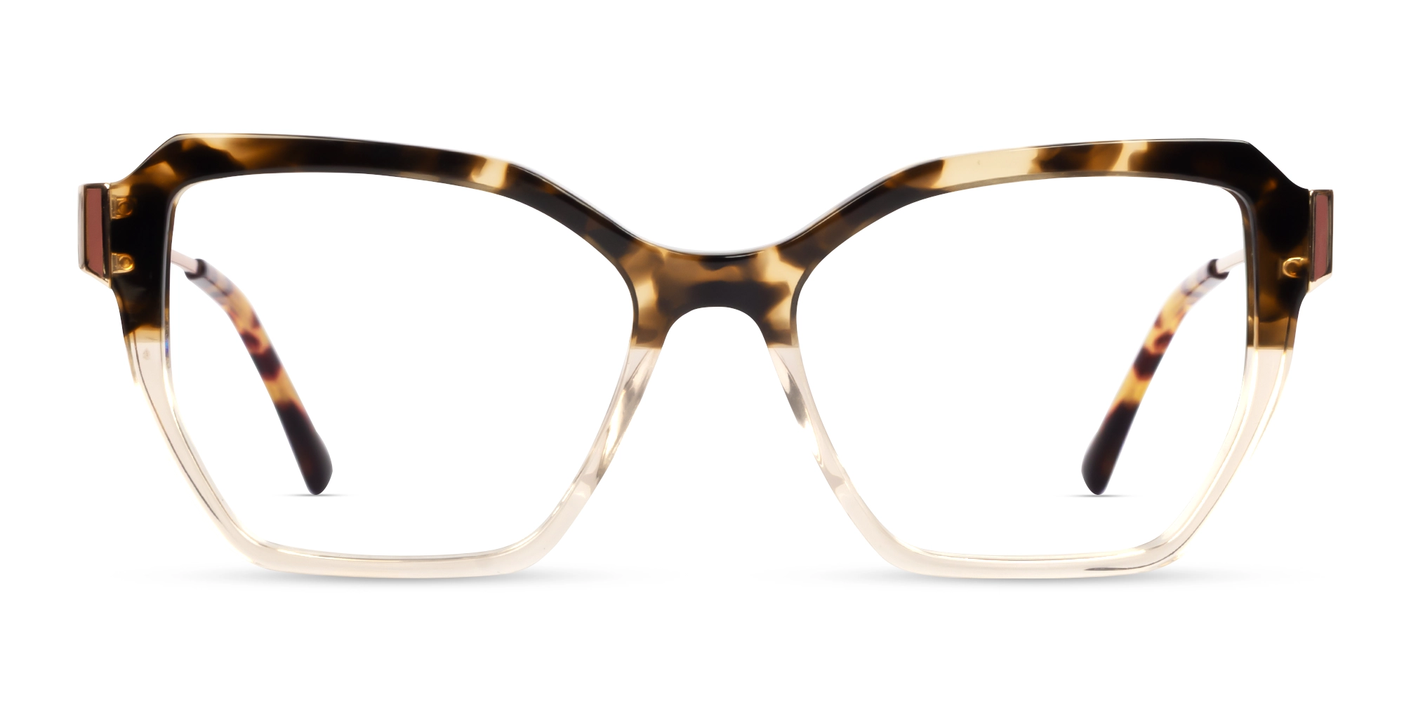 Crystal Beige & Tortoise Butterfly Glasses-1