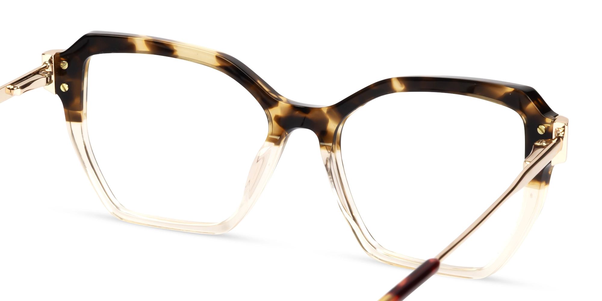 Crystal Beige & Tortoise Butterfly Glasses-4