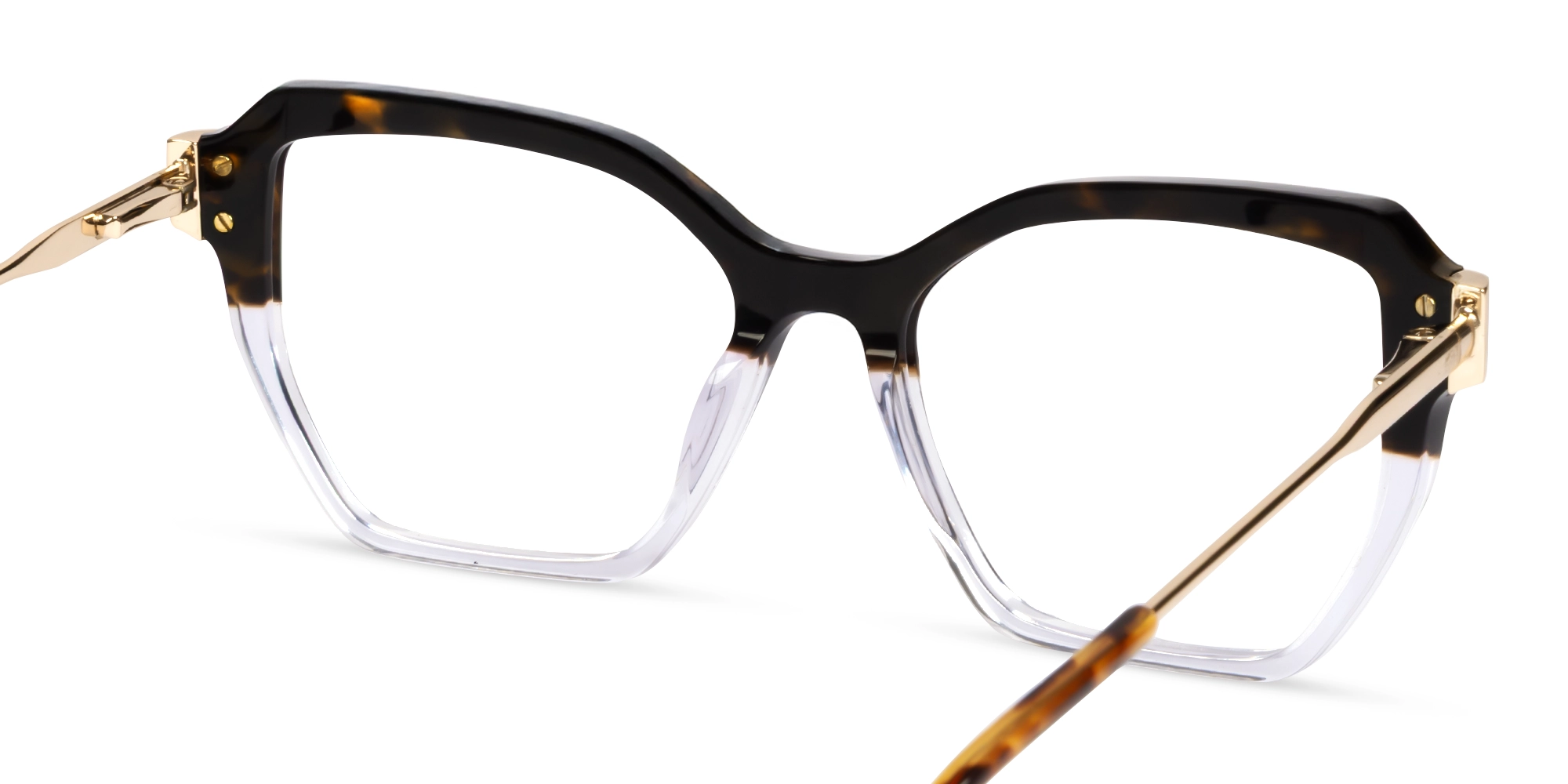 Dakr Tortoise & Clear Butterfly Glasses-4