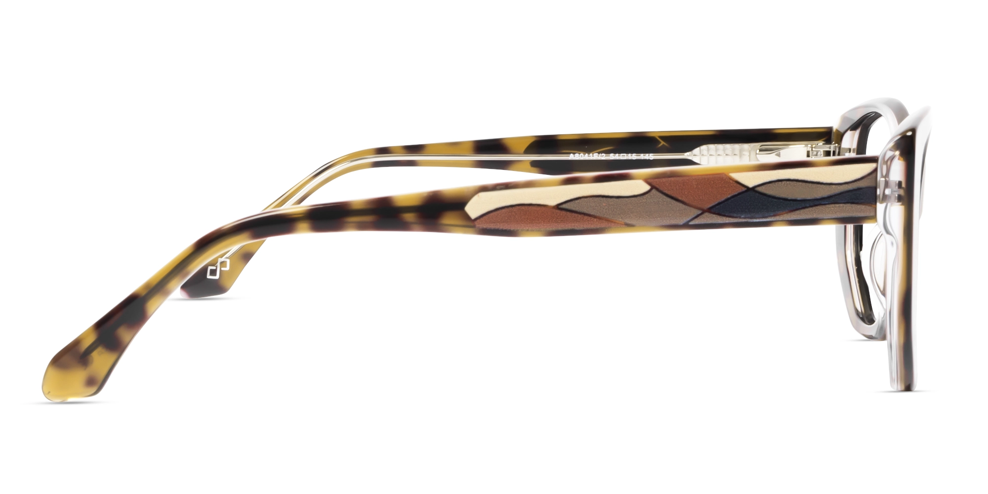 Green Tortoise Geometric Glasses For Women-3