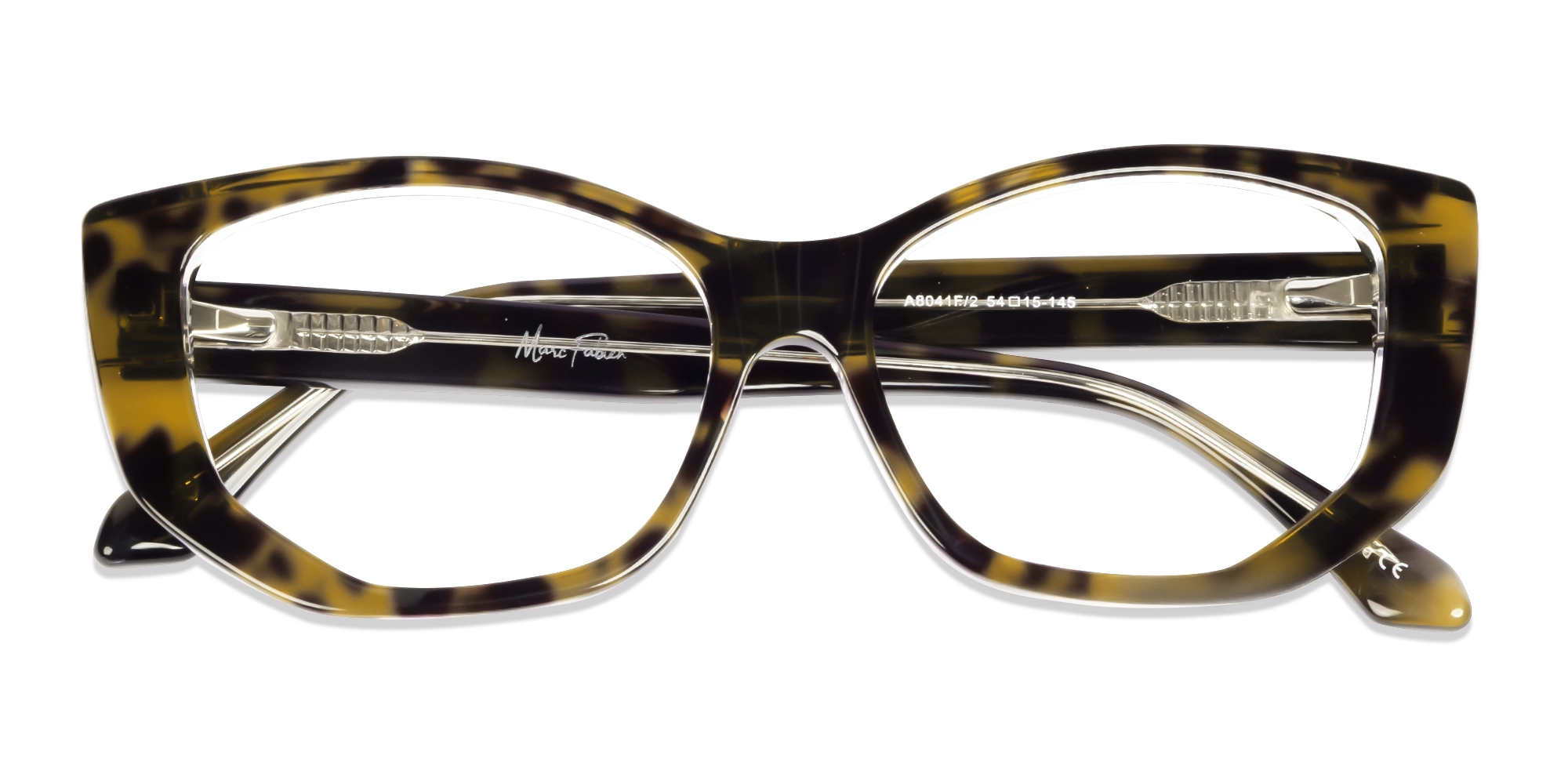 Green Tortoise Geometric Glasses For Women-5