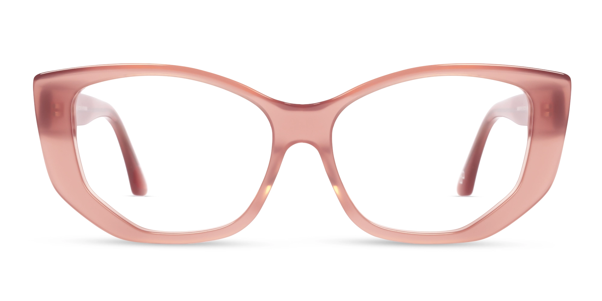 Rose Pink Cateye Geometric Glasses For Women-1 Rose Pink Cateye Geometric Glasses For Women-1