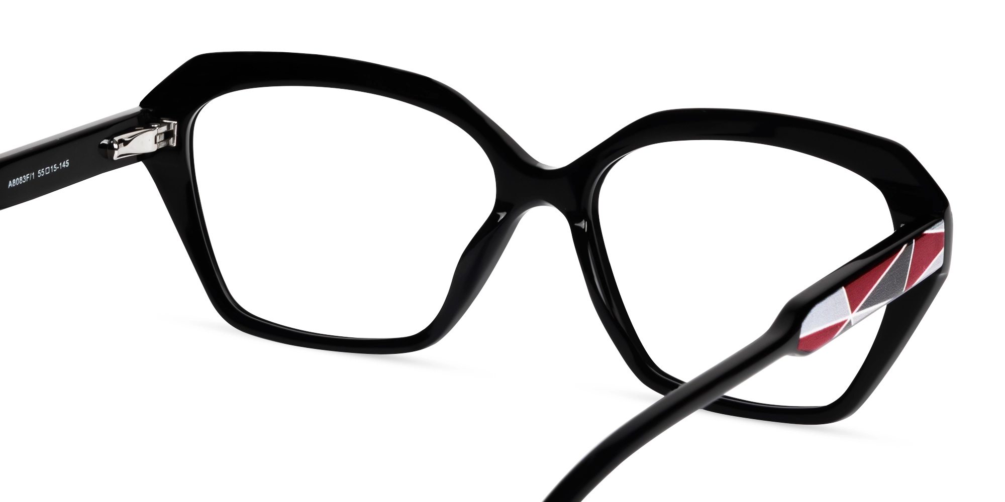 Black Butterfly Acetate Glasses For Women-4