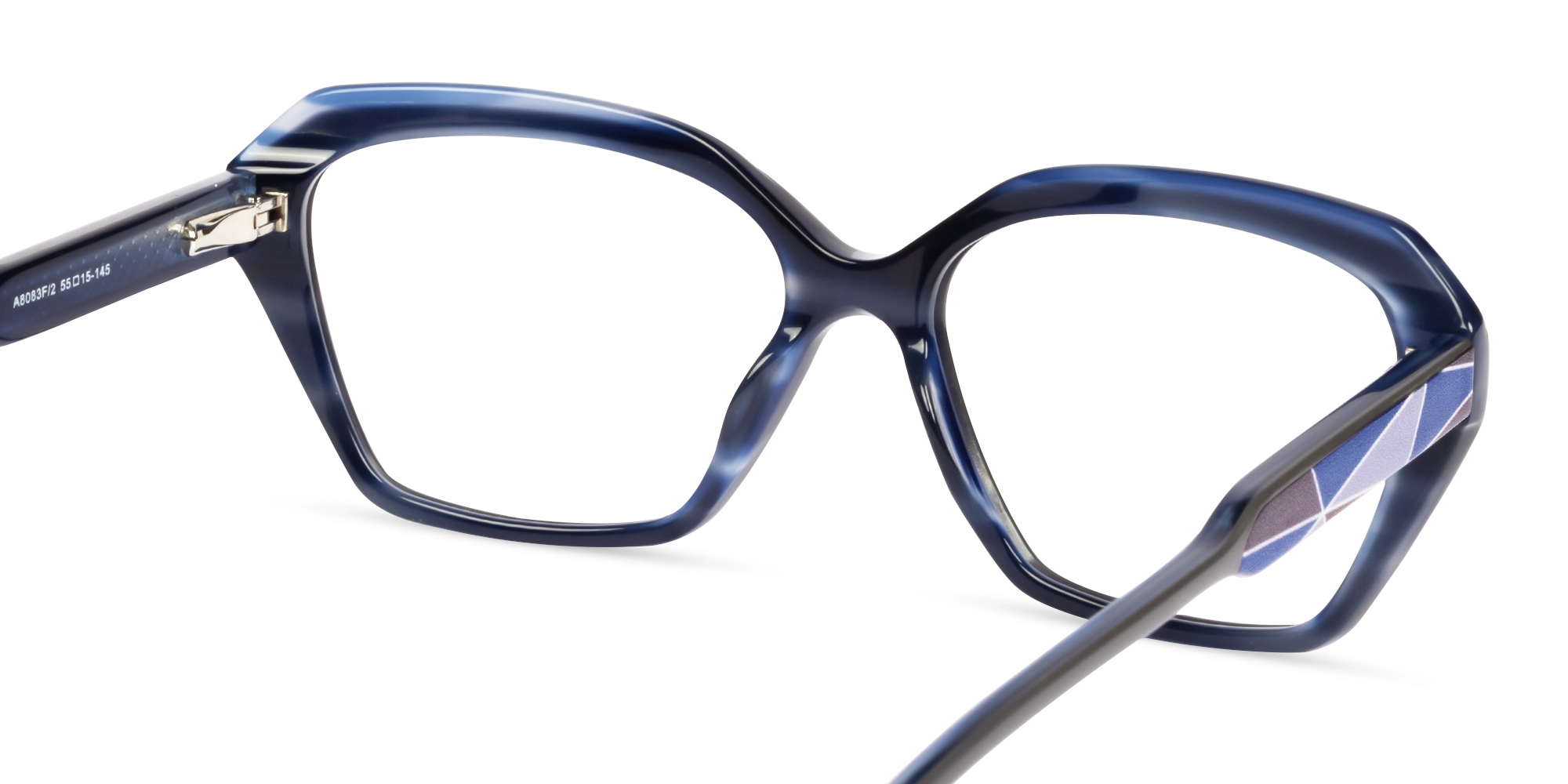 Anvil Grey Butterfly Acetate Glasses For Women-4