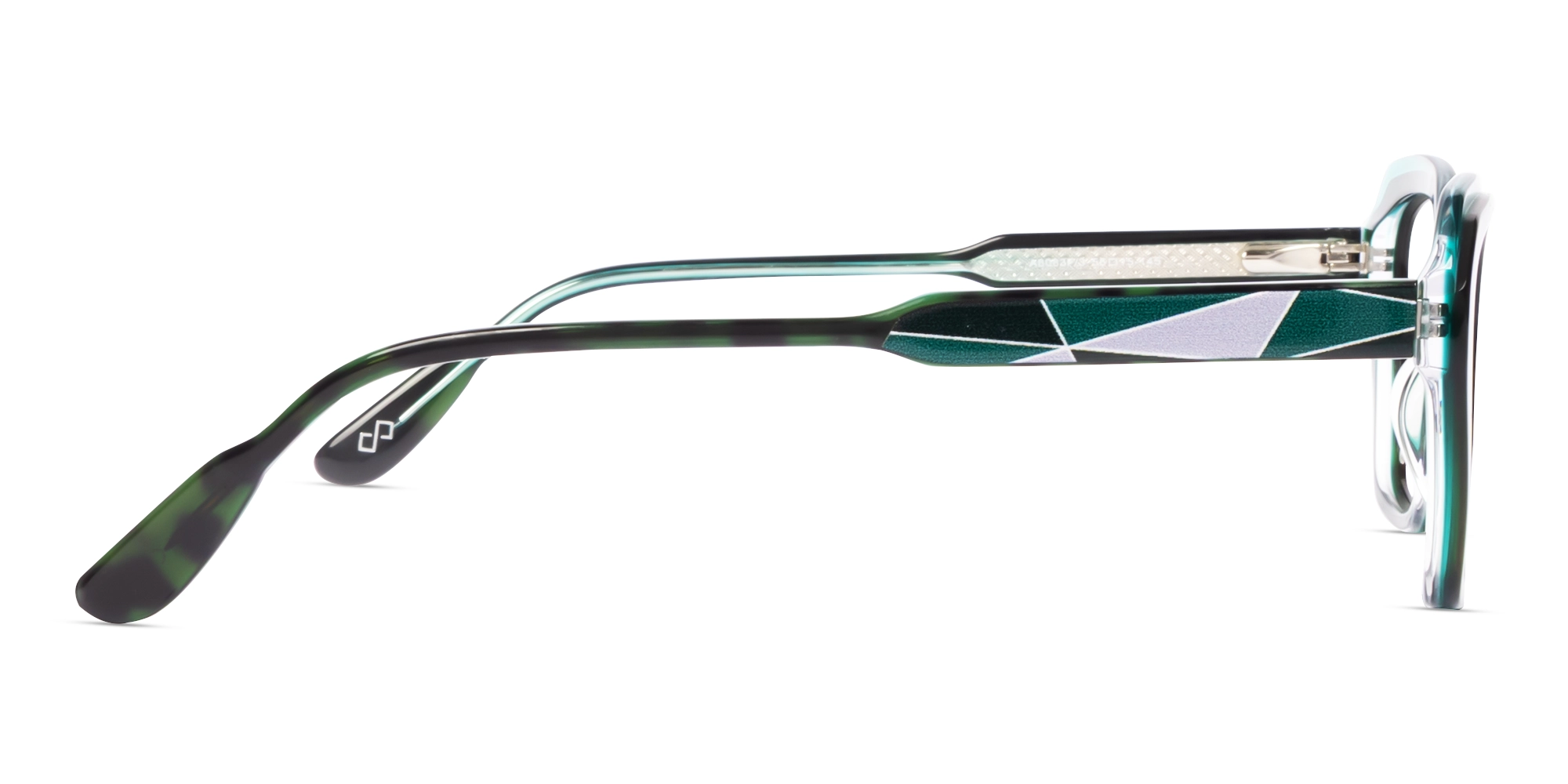 Green Tortoise Butterfly Full-Rim Glasses For Women-3