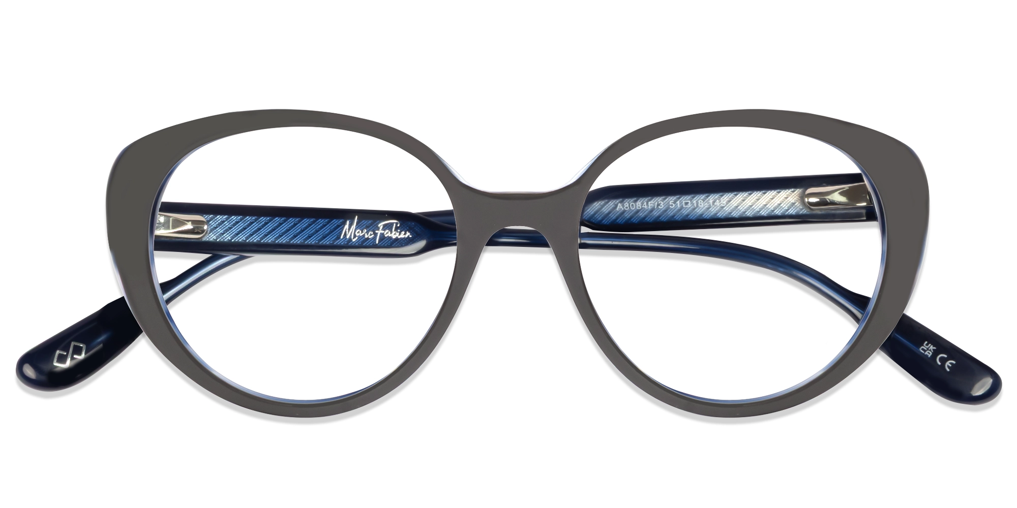 Anvll Grey Oval Cat-eye Glasses-5