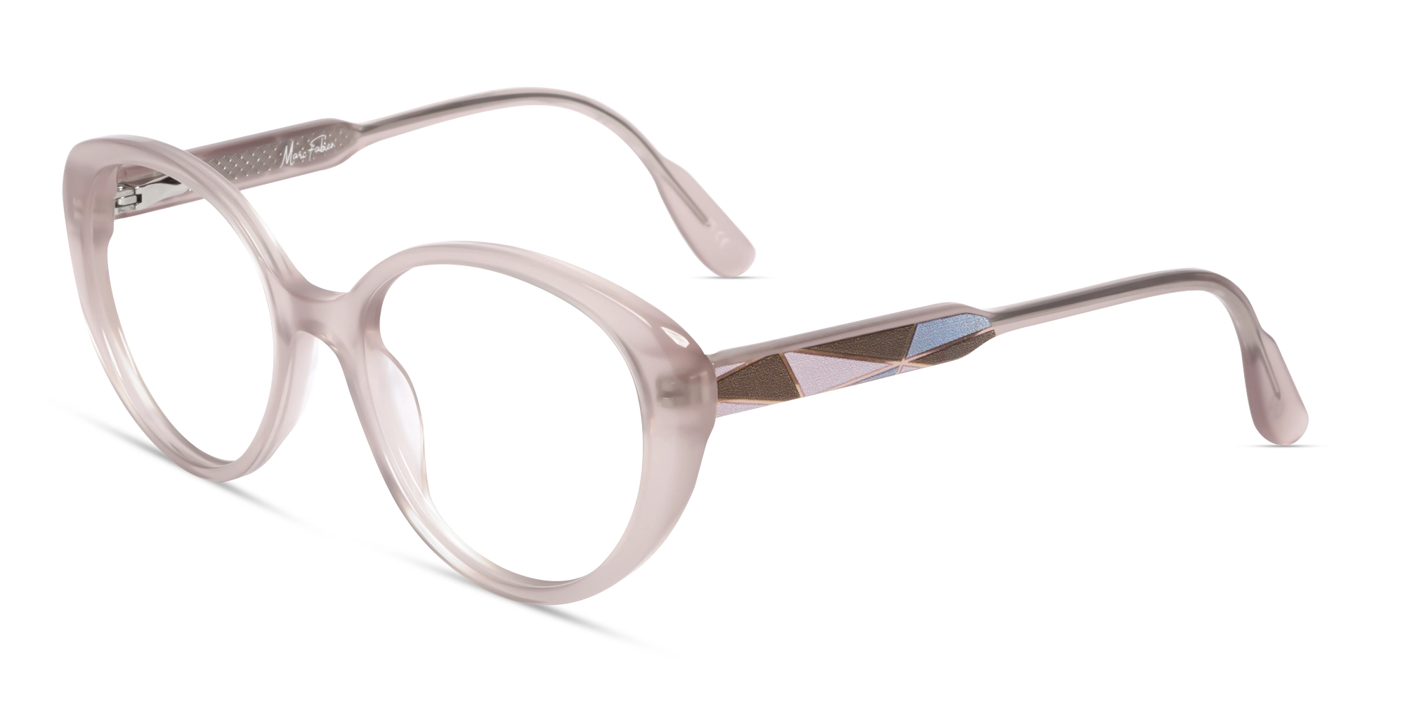 Chaise Mauve Cateye Fullrim Acetate Glasses-2