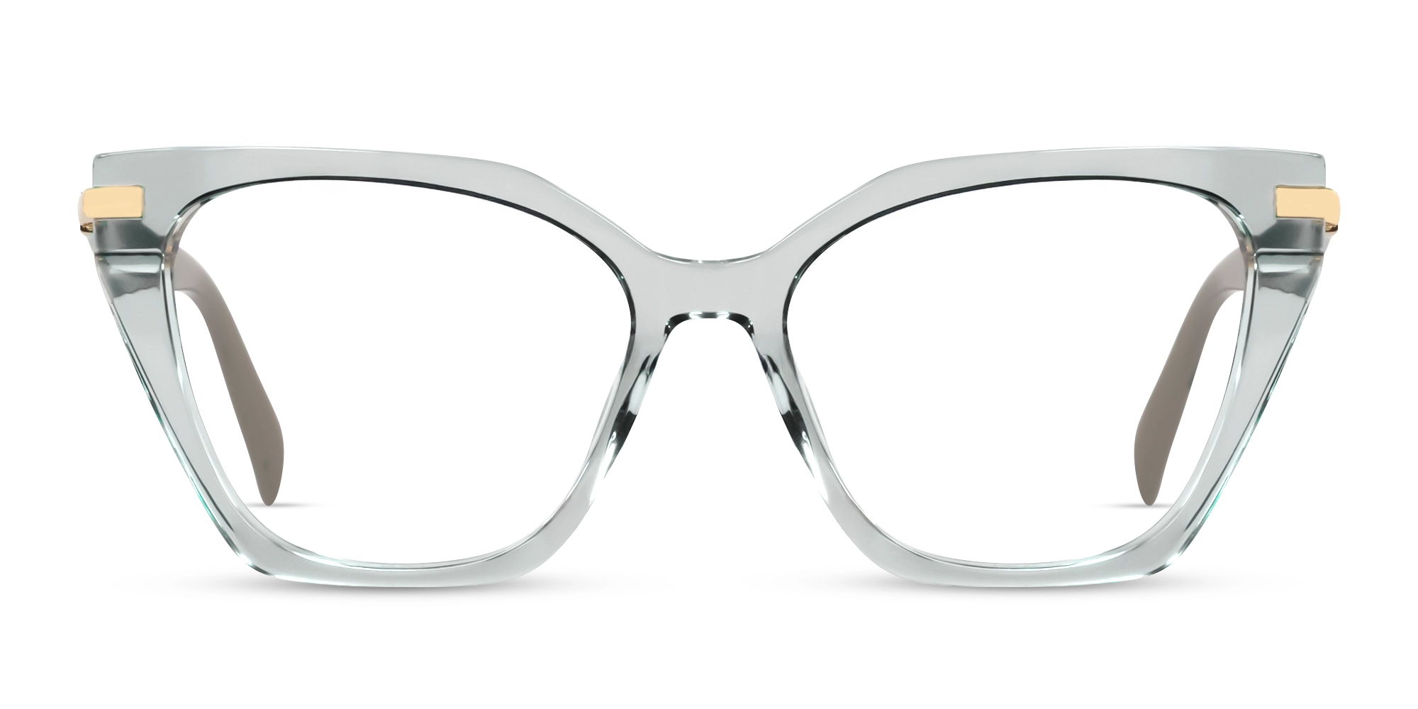 Large Crystal Clear Acetate Cat-eye Glasses-1 Large Crystal Clear Acetate Cat-eye Glasses-1