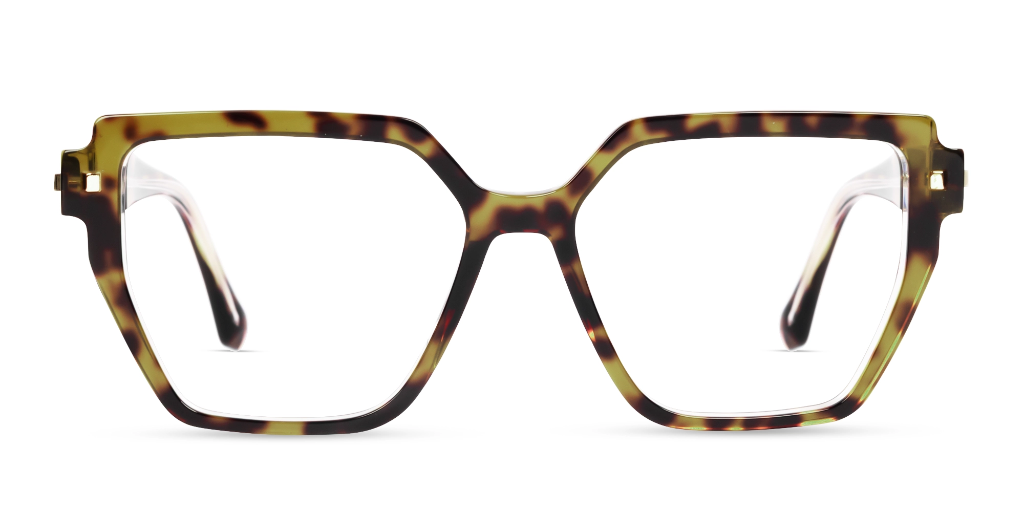 Large Geometric Leopard Prints Acetate Glasses-1 Large Geometric Leopard Prints Acetate Glasses-1