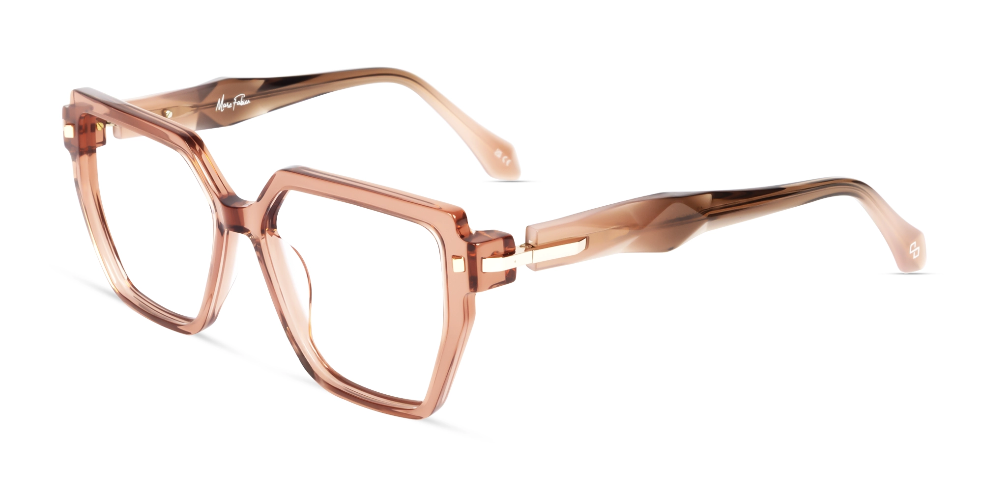 Crystal Rust Geometric Glasses For Women-2