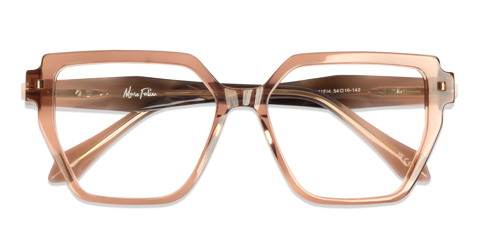 Crystal Rust Geometric Glasses For Women-5