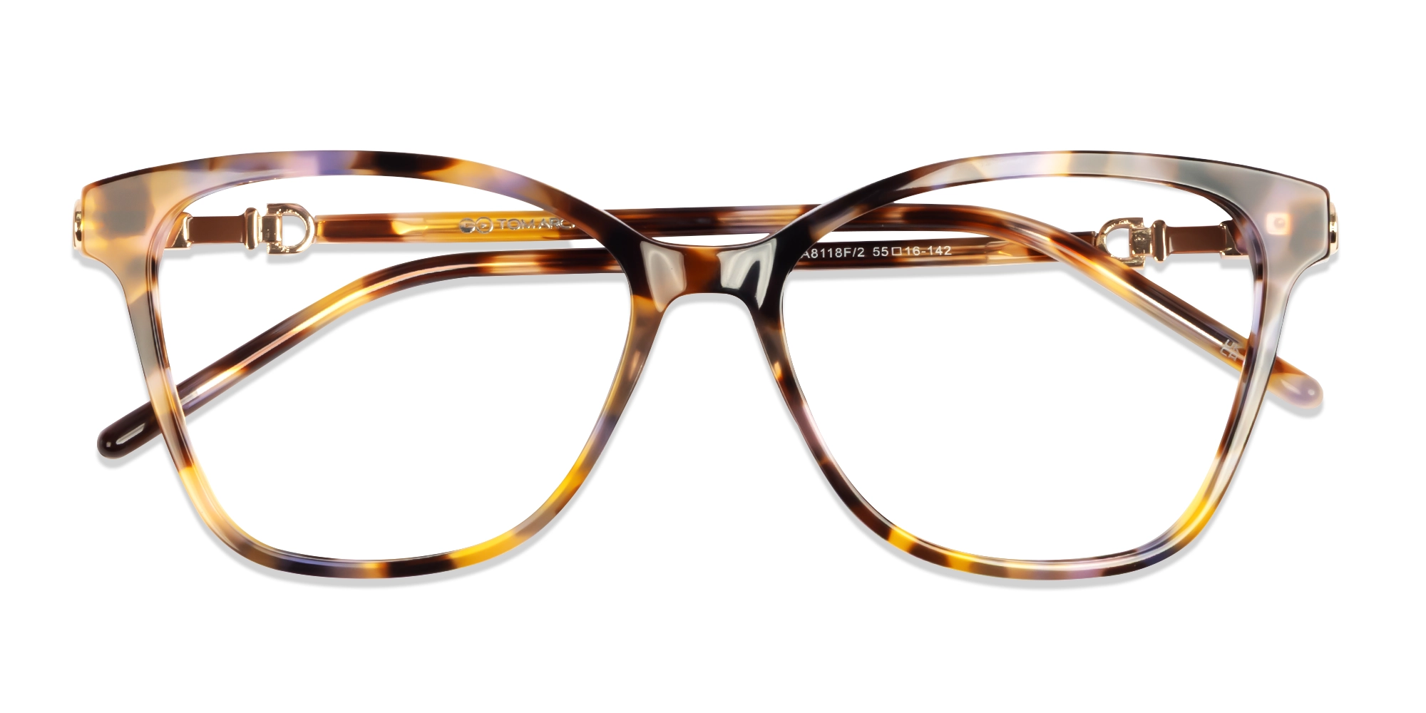 Seashore Tortoise Cateye Fullrim Acetate Glasses-5