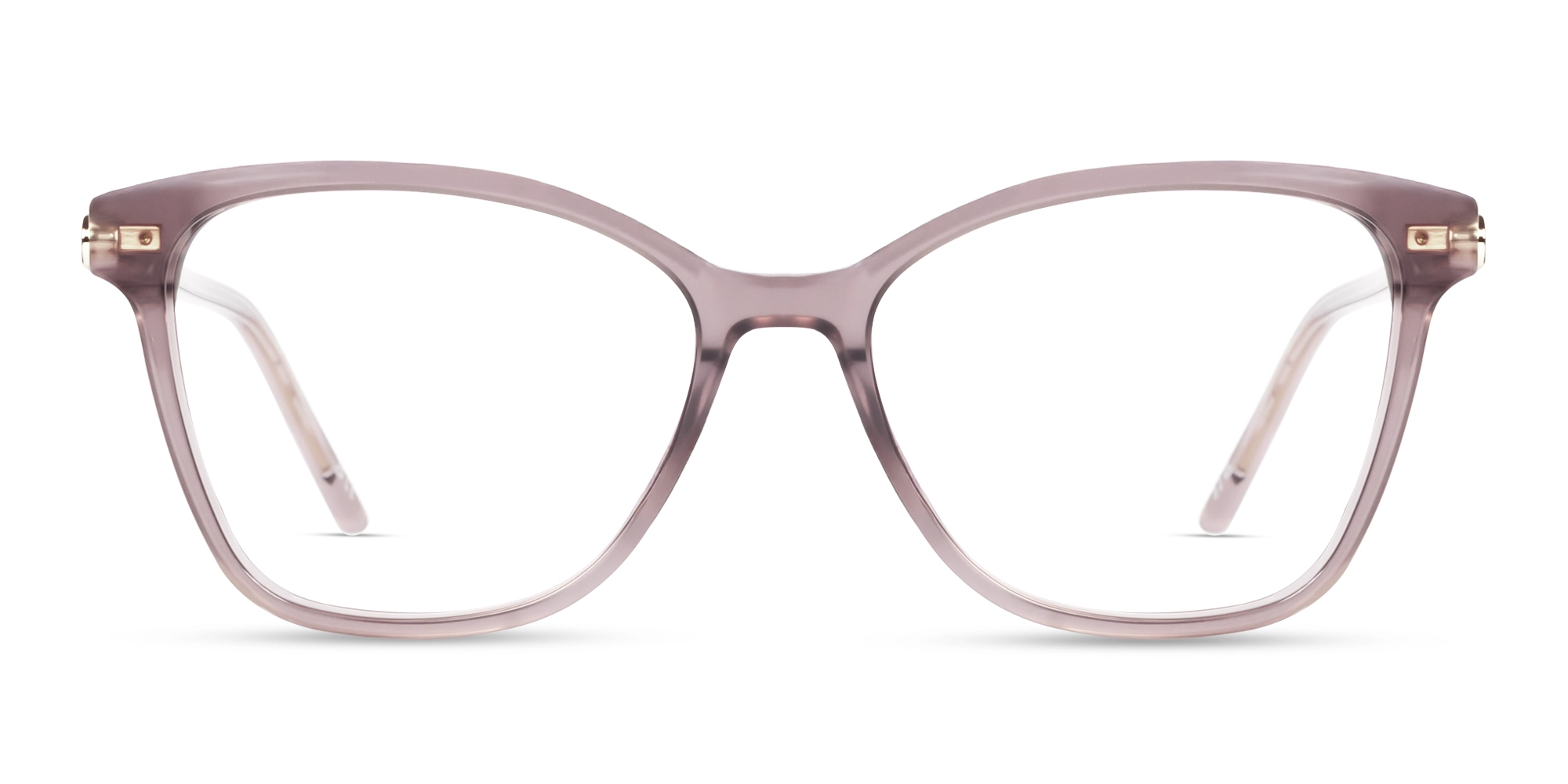 Crystal Grey Fullrim Cateye Female Glasses-1