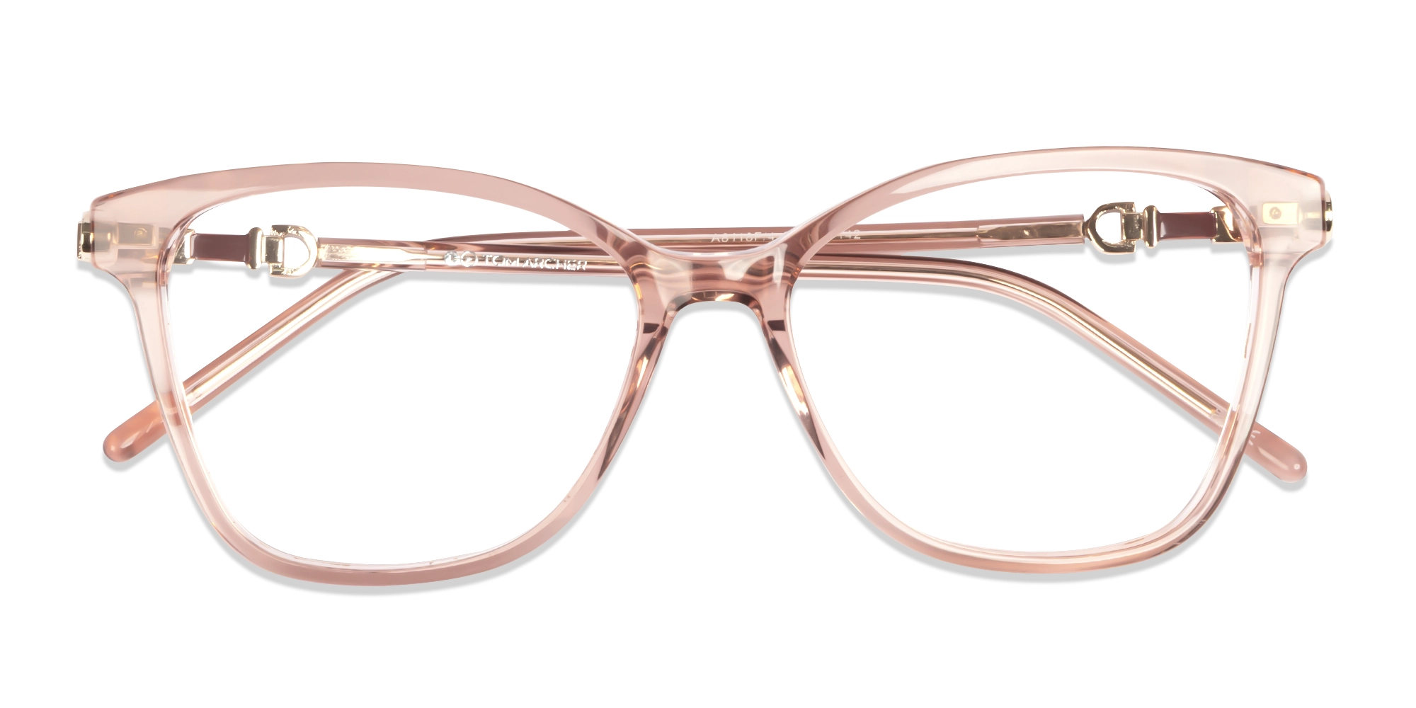 Crystal Brown Cateye Fullrim Acetate Glasses-5