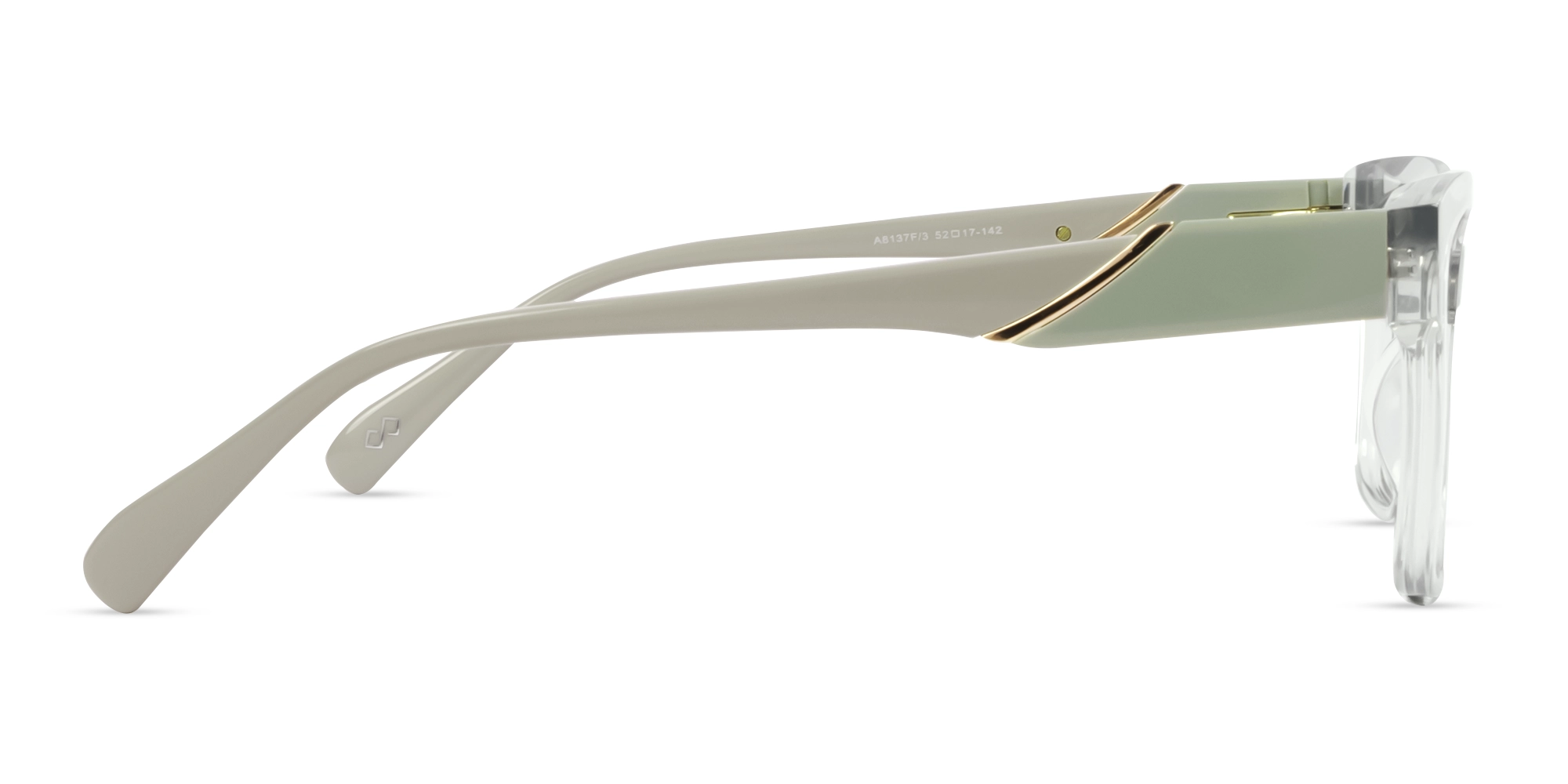 Crystal Clear Square Acetate Full-Rim Glasses-4