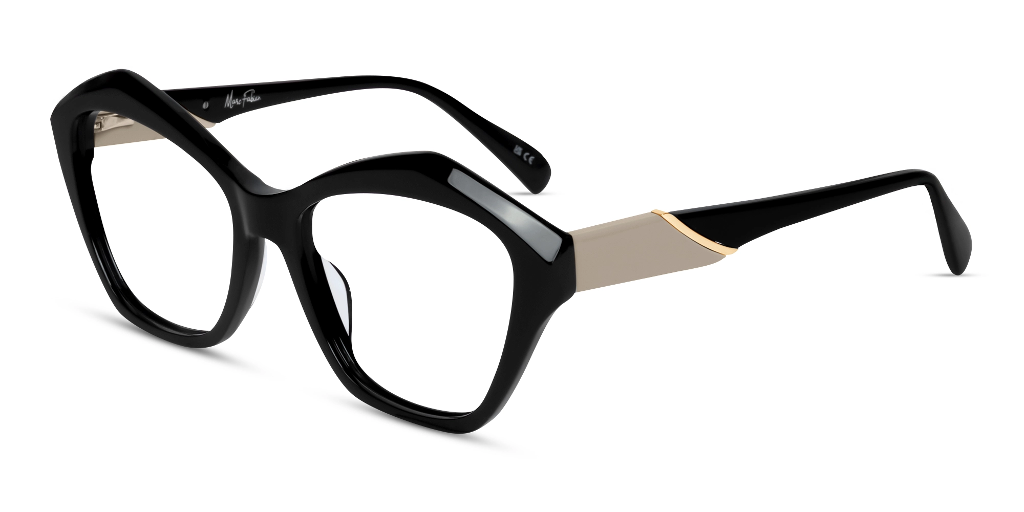 Black Cat-eye Acetate Glasses For Women-2