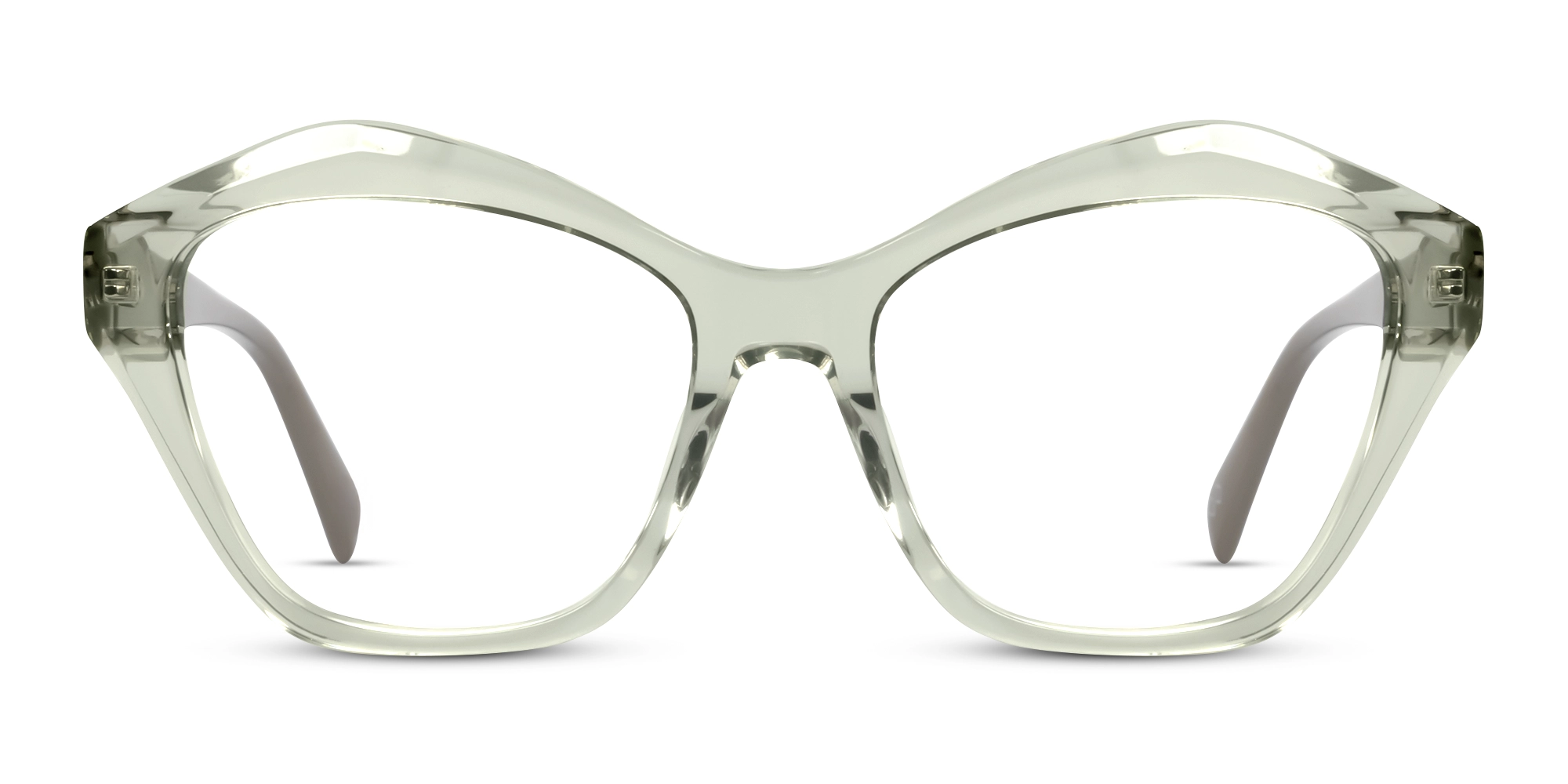 Crystal Clear Cat-eye Glasses For Women-1