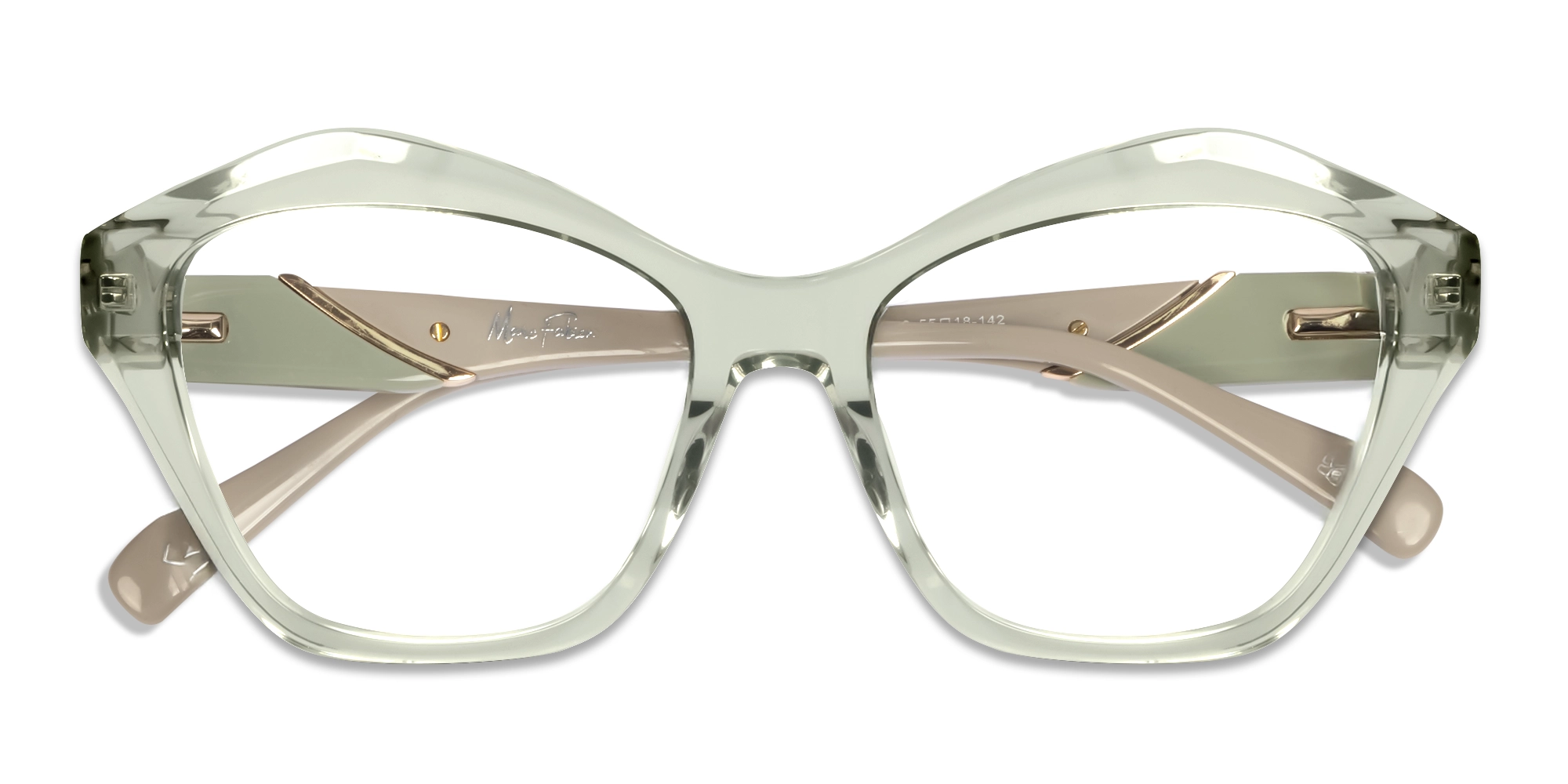 Crystal Clear Cat-eye Glasses For Women-5
