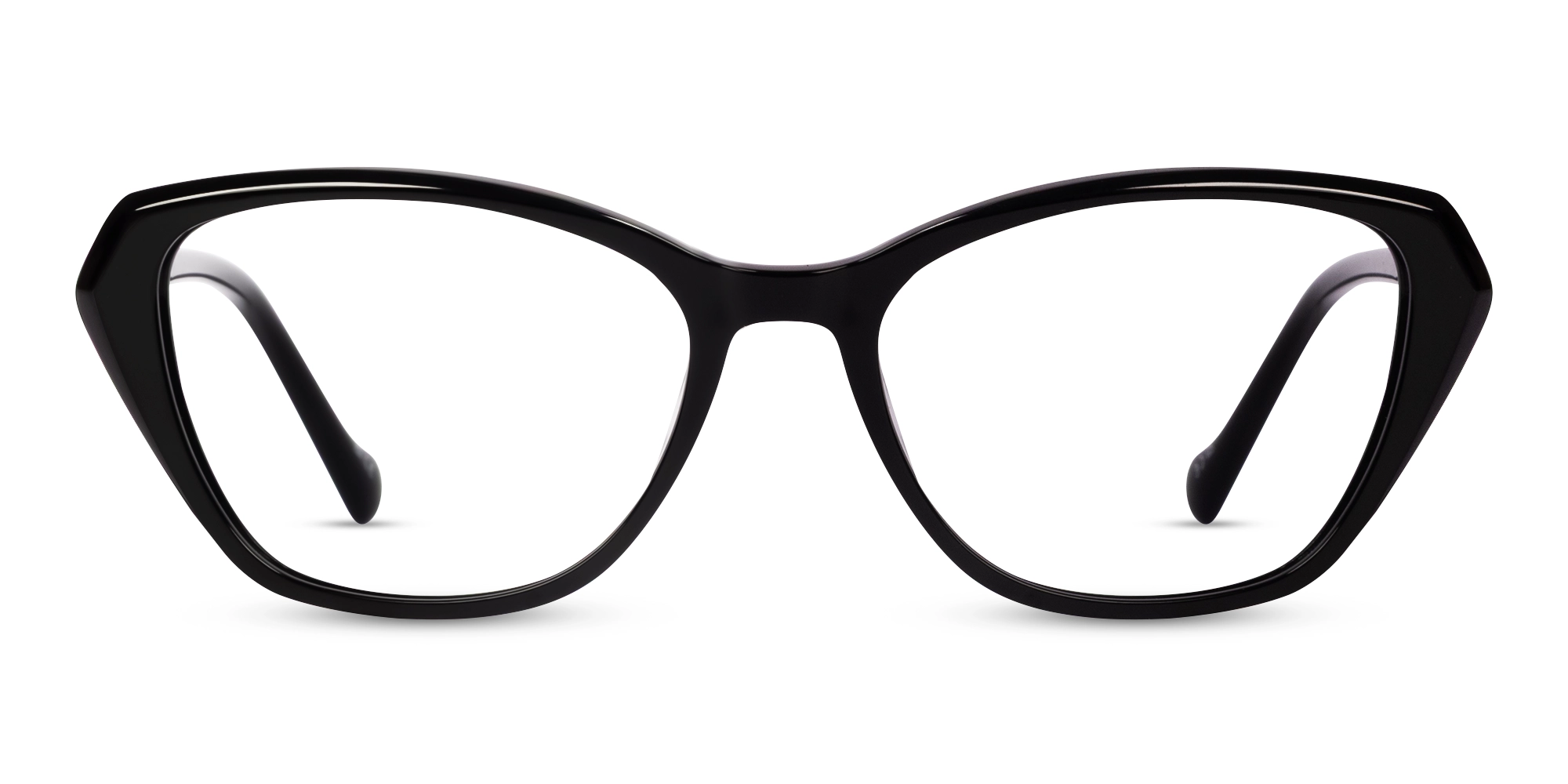 Black Acetate Full-Rim Glasses For Women-1 Black Acetate Full-Rim Glasses For Women-1