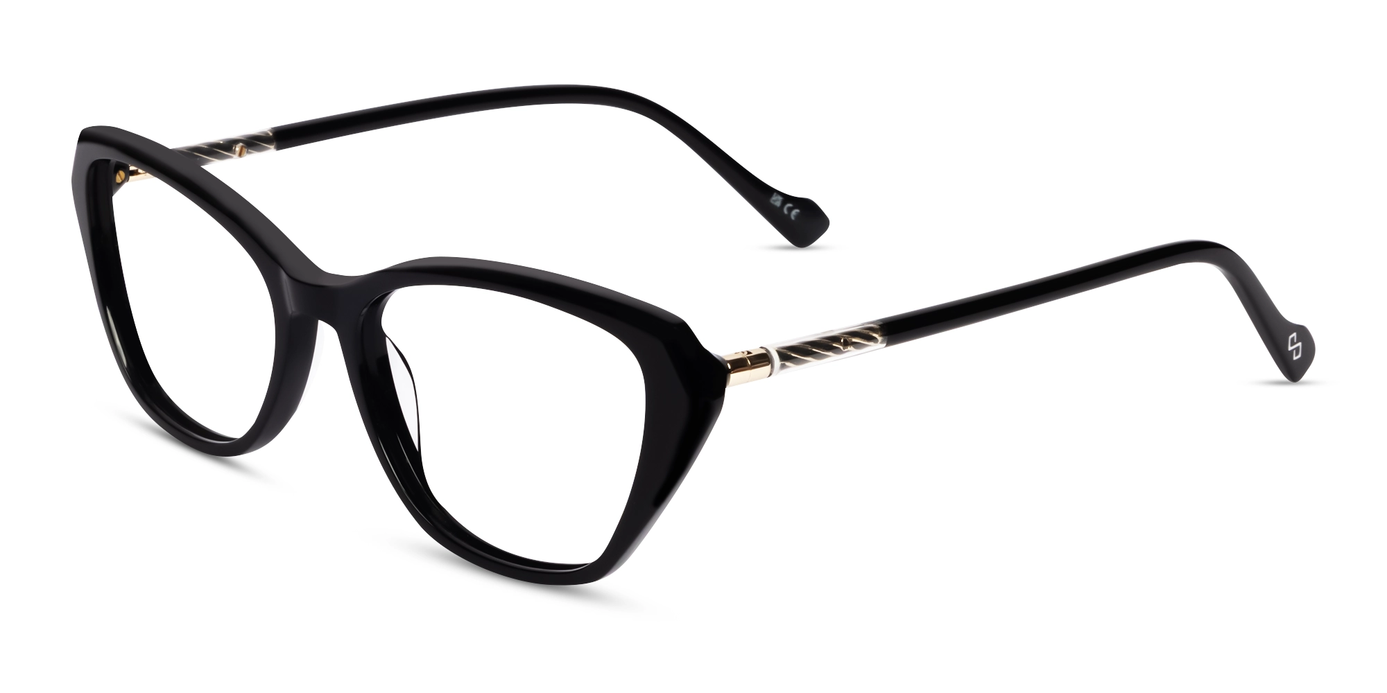 Black Acetate Full-Rim Glasses For Women-2 Black Acetate Full-Rim Glasses For Women-2