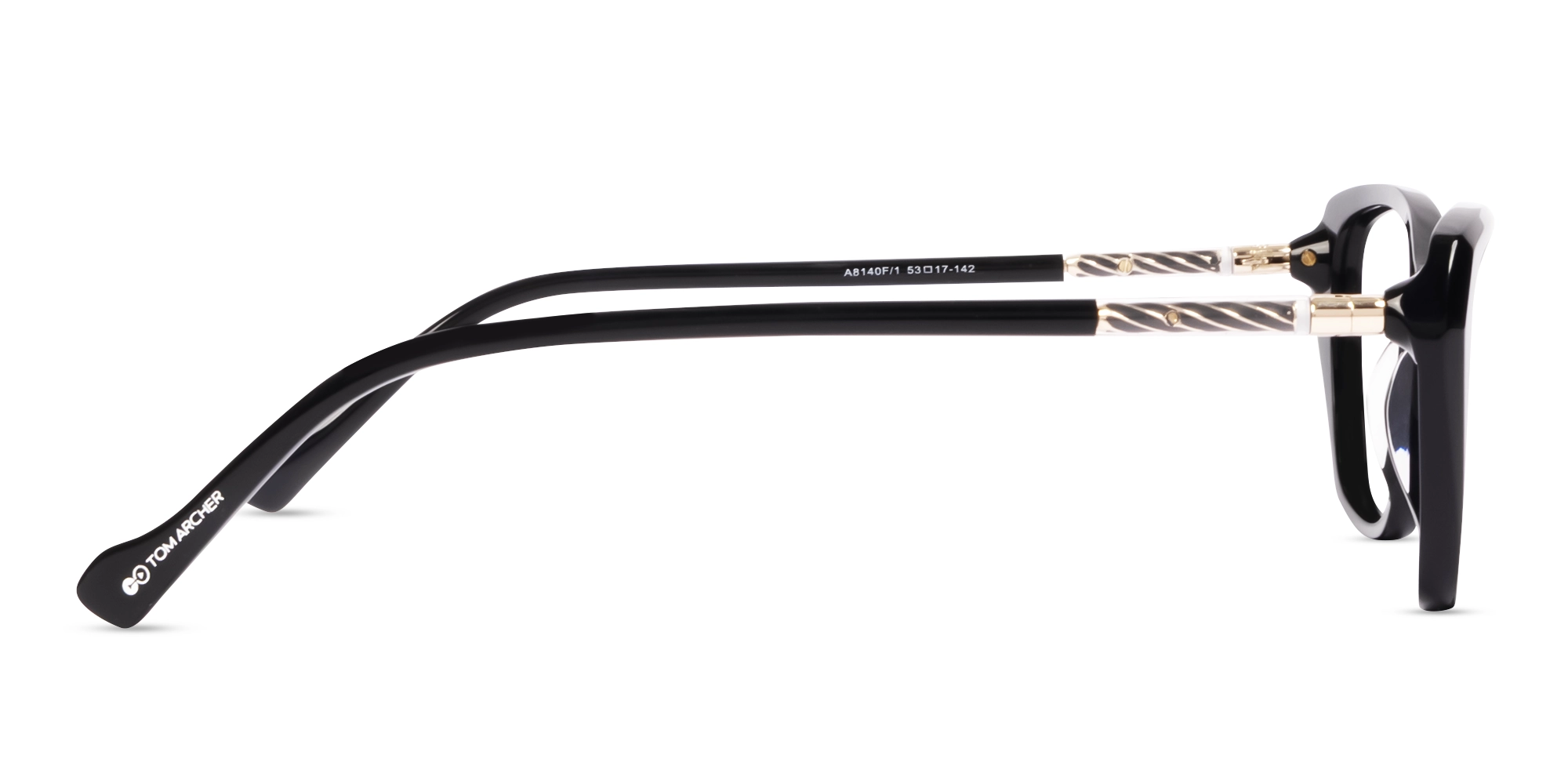 Black Acetate Full-Rim Glasses For Women-3