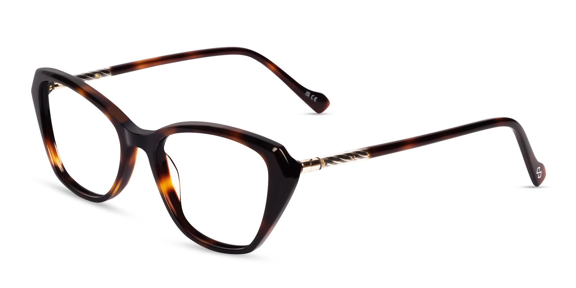 Dark Tortoise Full-Rim Glasses For Women-2