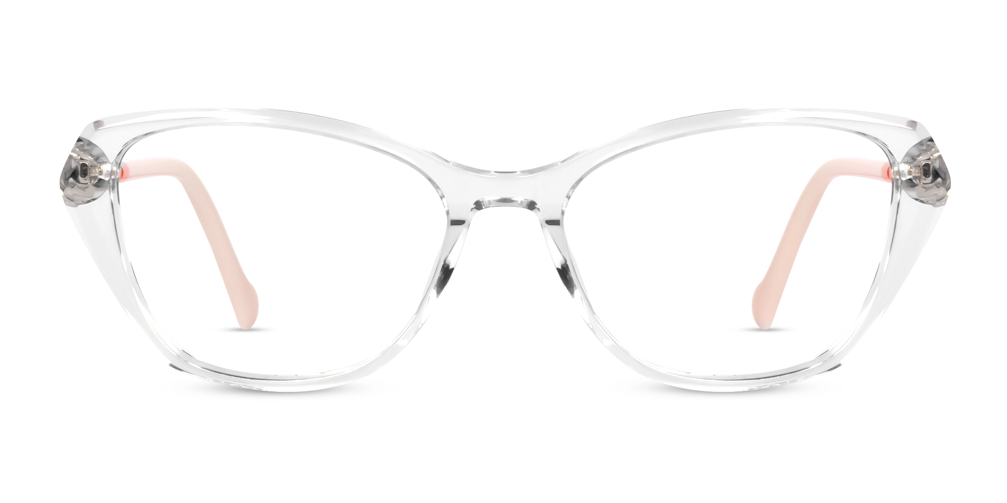 Crystal Clear Cat-eye Full-rim Glasses-1