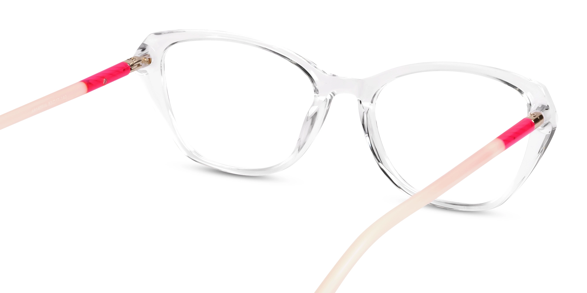 Crystal Clear Cat-eye Full-rim Glasses-4