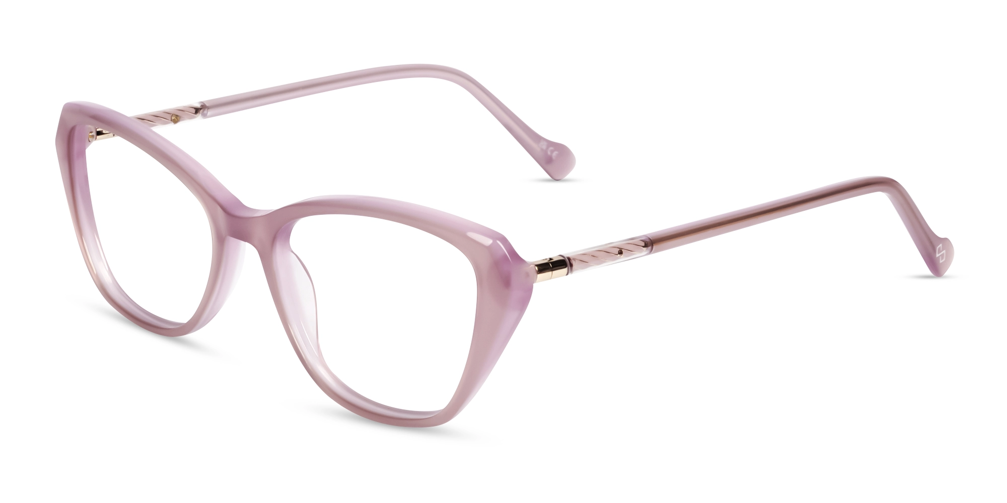Mauve Mist Cat-eye Full-rim Glasses-2