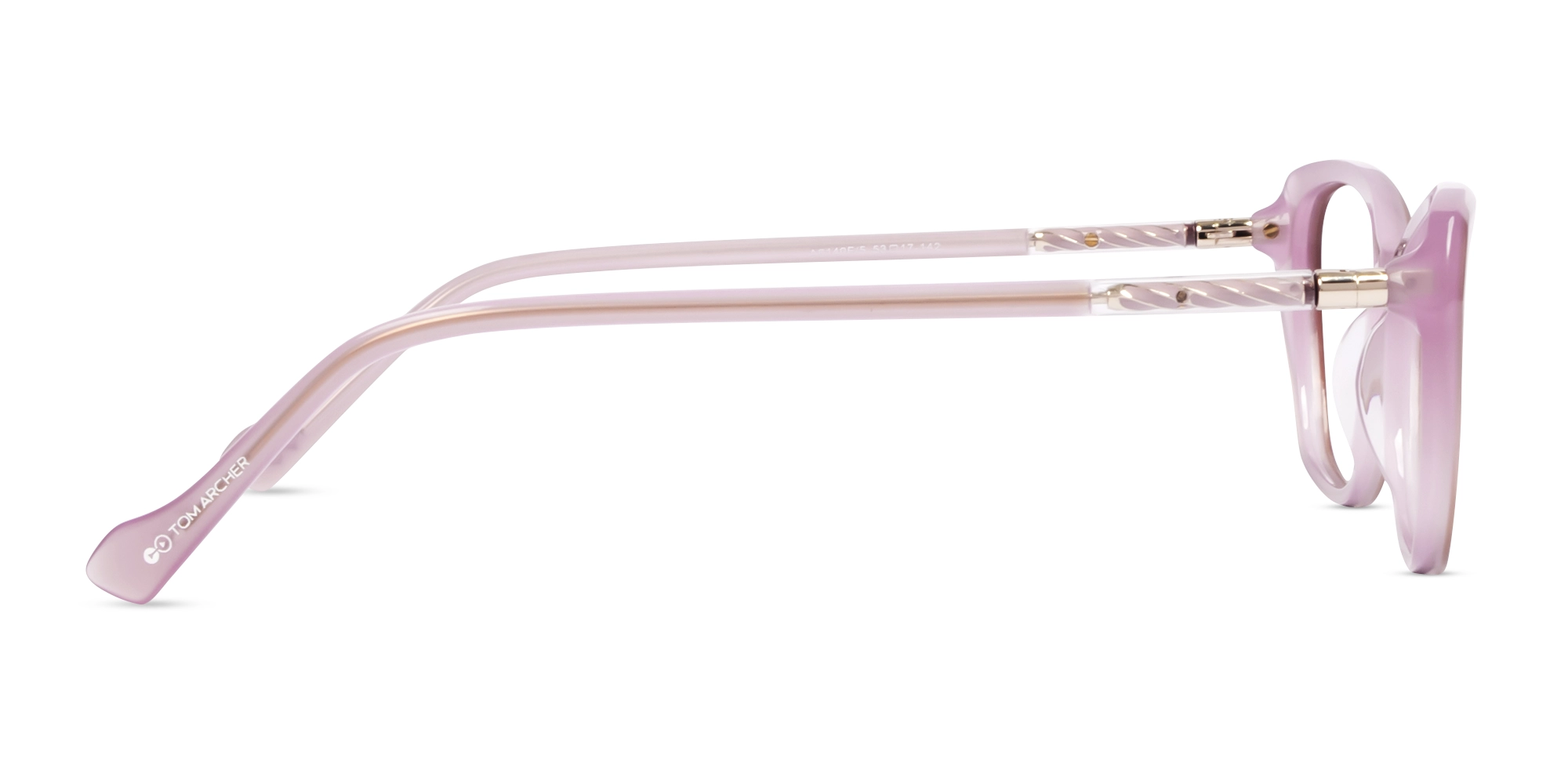 Mauve Mist Cat-eye Full-rim Glasses-3