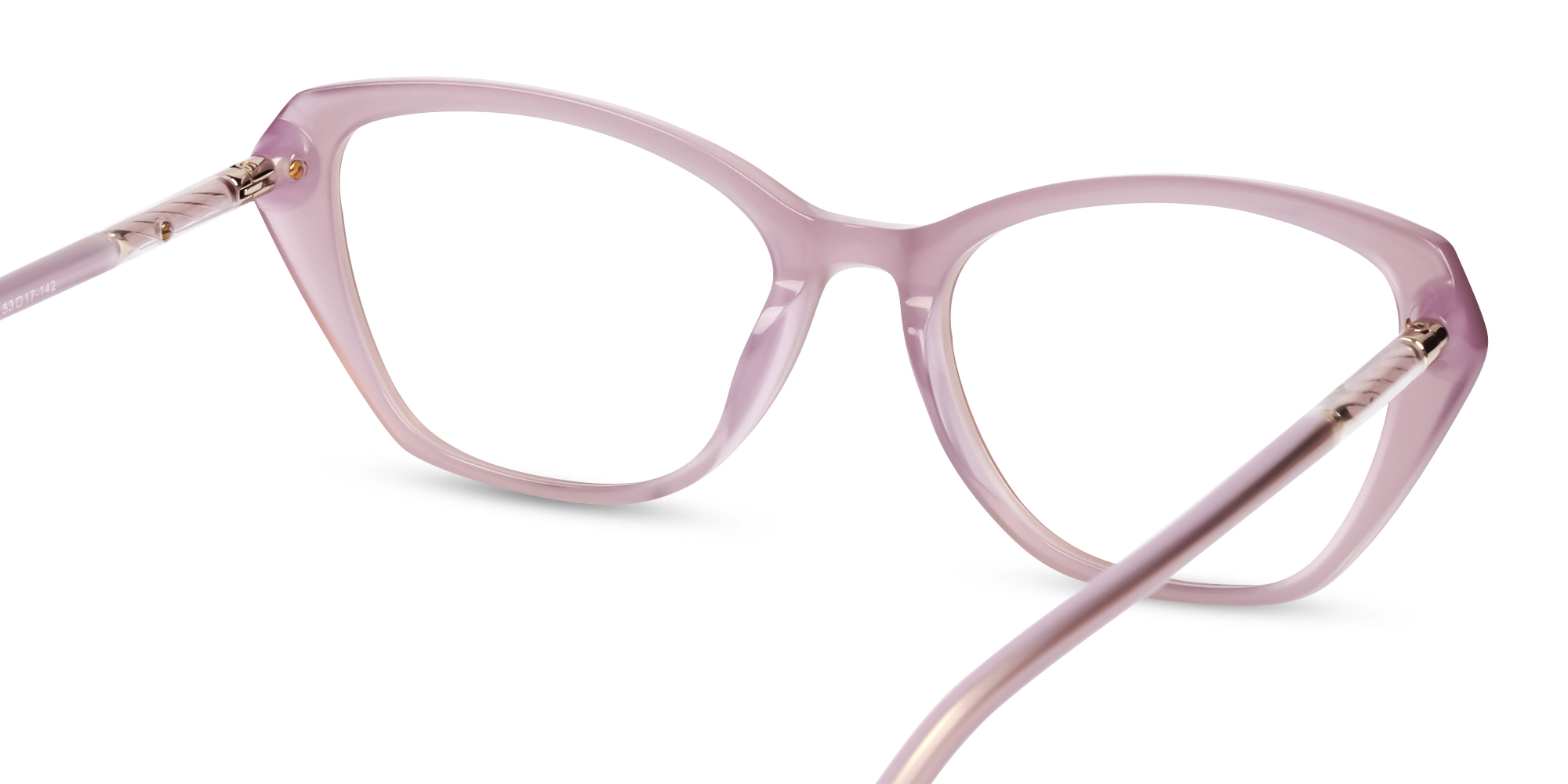 Mauve Mist Cat-eye Full-rim Glasses-4