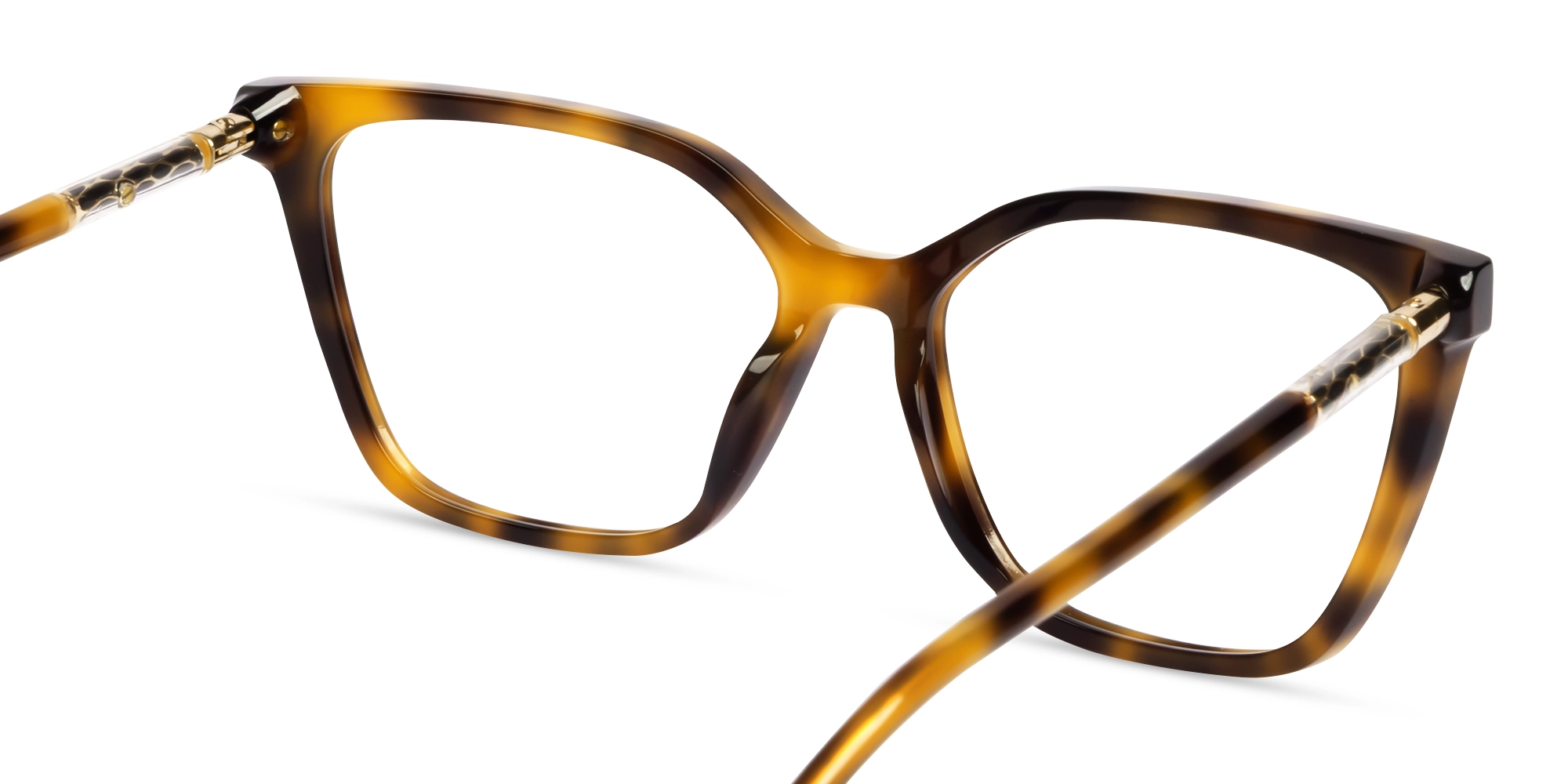 Tortoise Cat-eye Full-Rim Glasses For Women-4