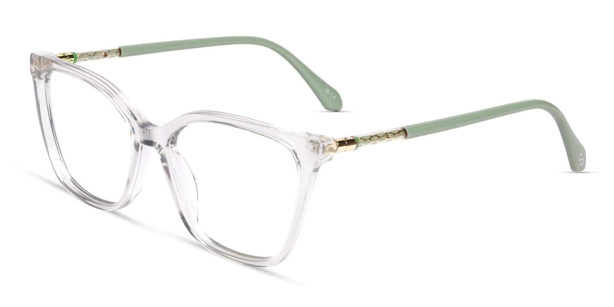 Crystal Clear Cat-eye Full-Rim Glasses For Women-2