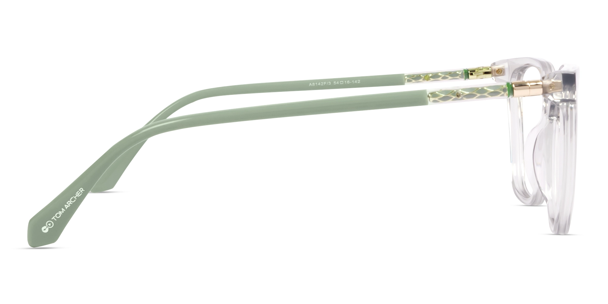 Crystal Clear Cat-eye Full-Rim Glasses For Women-3