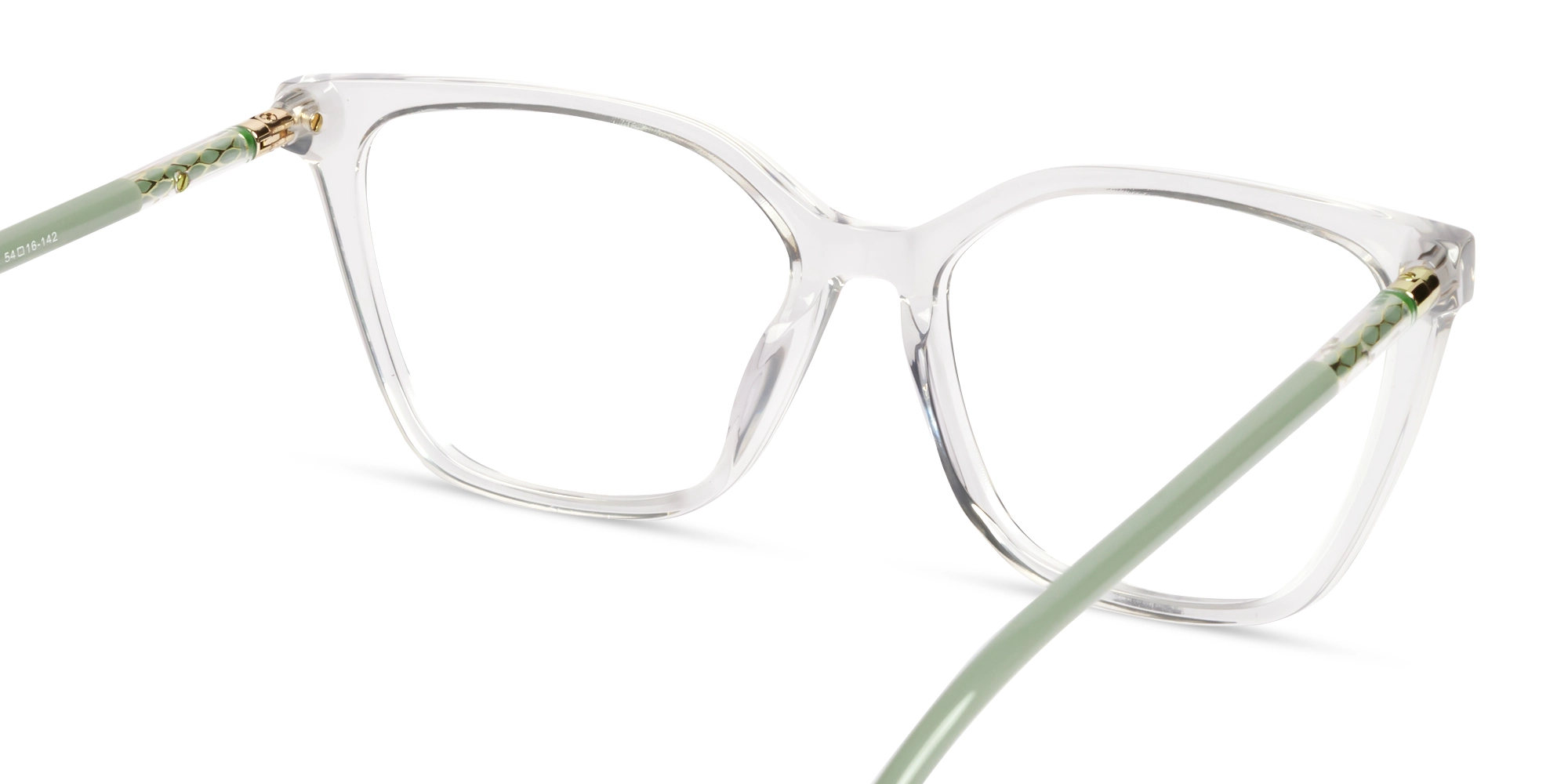 Crystal Clear Cat-eye Full-Rim Glasses For Women-4