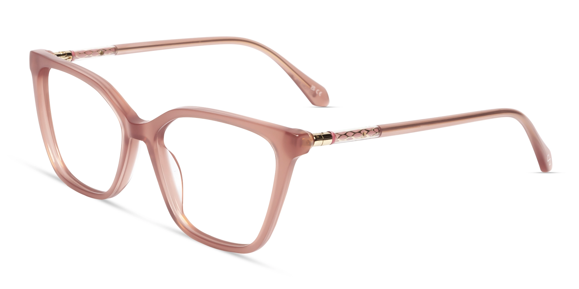 Dusty Rose Cat-eye Full-Rim Glasses For Women-2