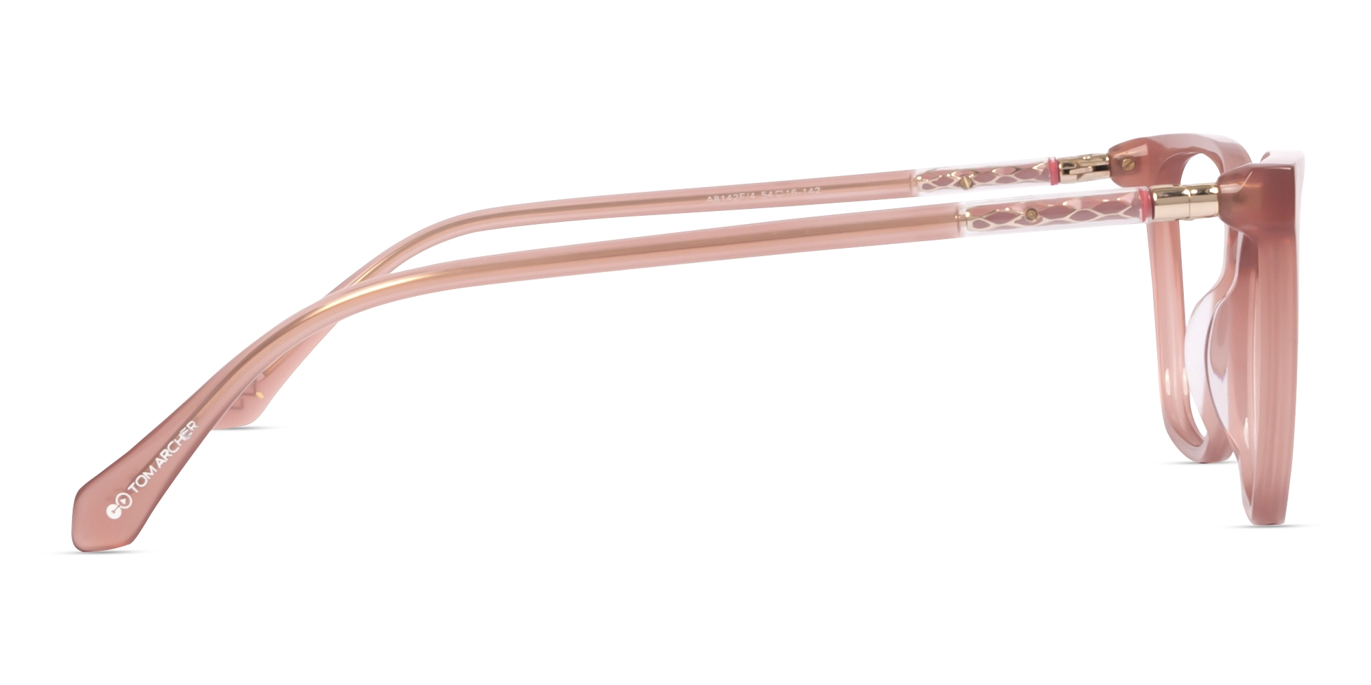 Dusty Rose Cat-eye Full-Rim Glasses For Women-3