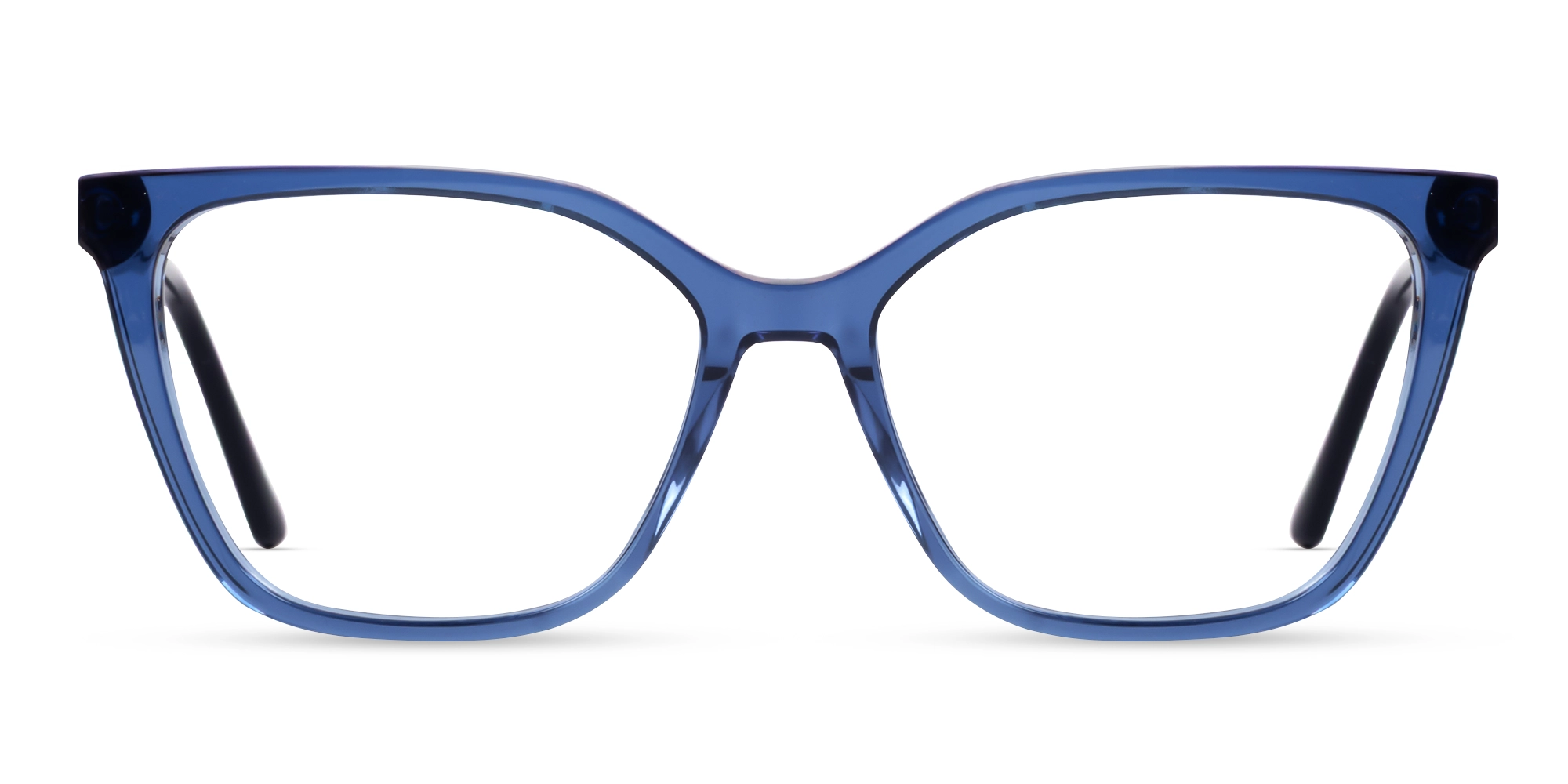 Crystal Denim Blue Full-Rim Glasses For Women-1