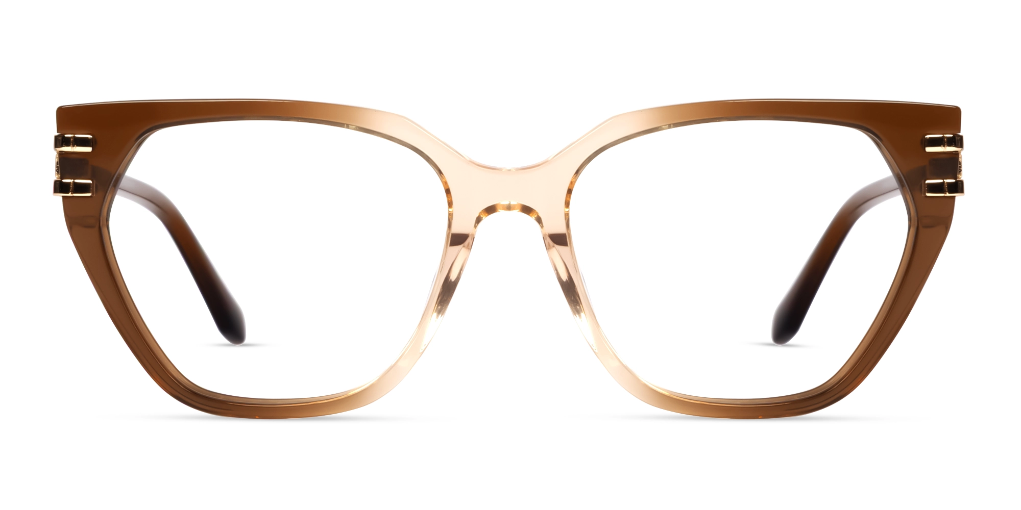 Crystal Mocha Mousse Cat-eye Fullrim Glasses Crystal Mocha Mousse Cat-eye Fullrim Glasses