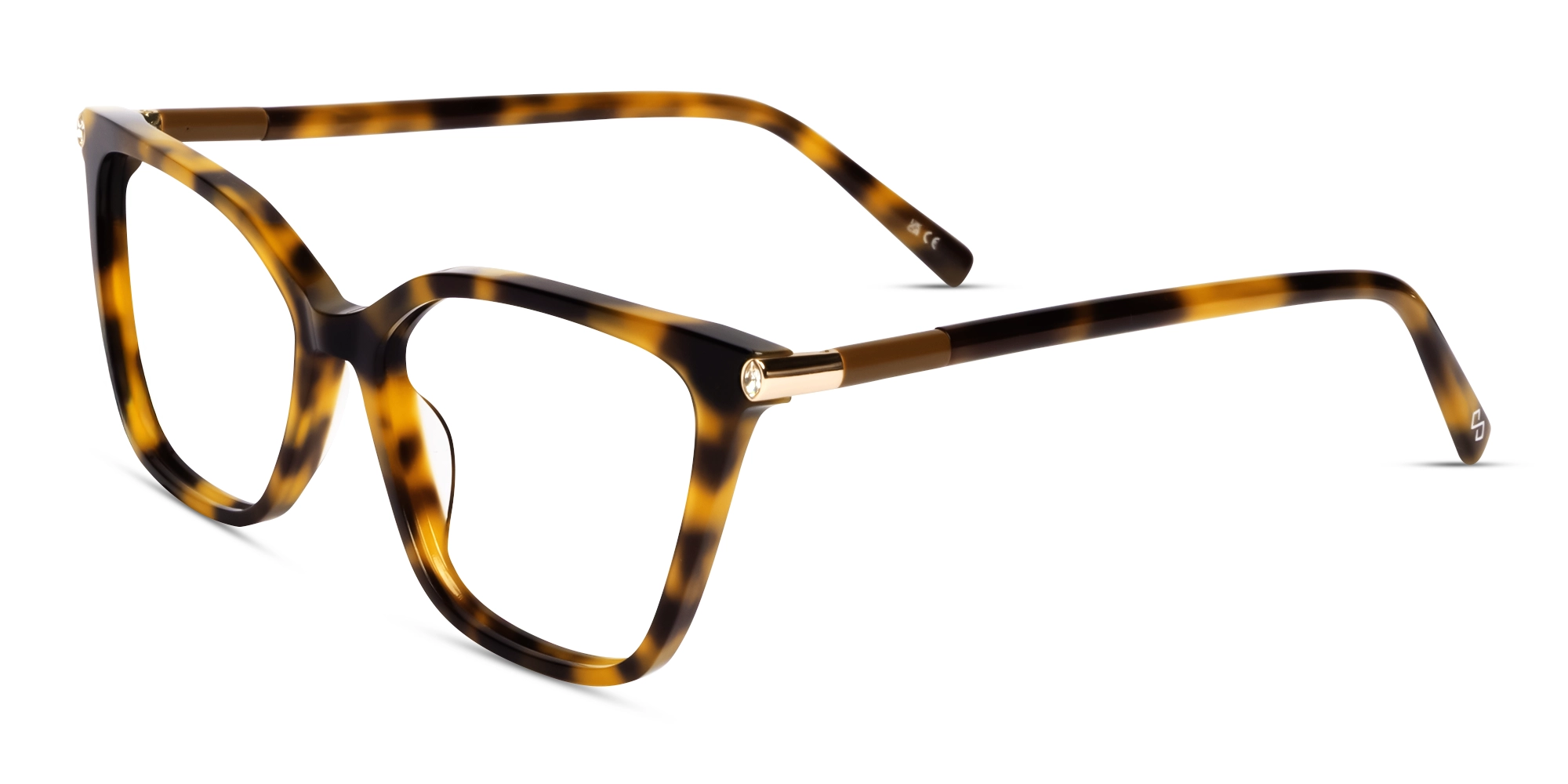 Honey Tortoise Cat-eye Acetate Glasses-2