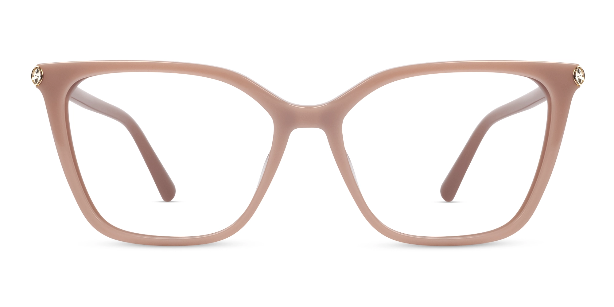 Blushing Peach Cat-eye Acetate Glasses-1
