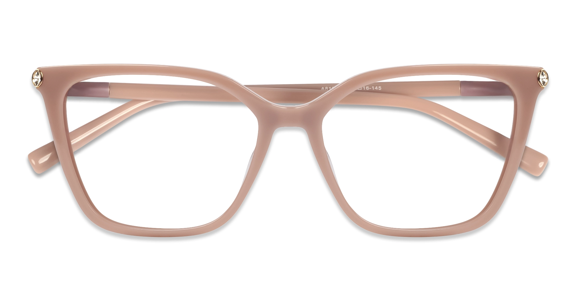 Blushing Peach Cat-eye Acetate Glasses-5