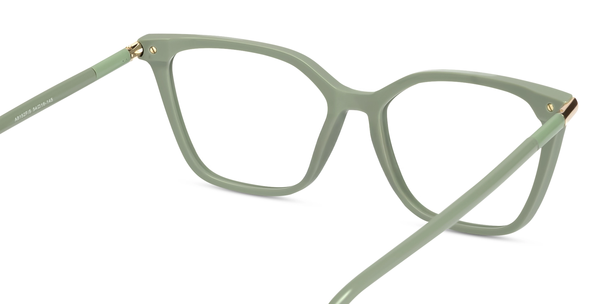 Acetate Mint Green Cateye Fullrim Glasses-4