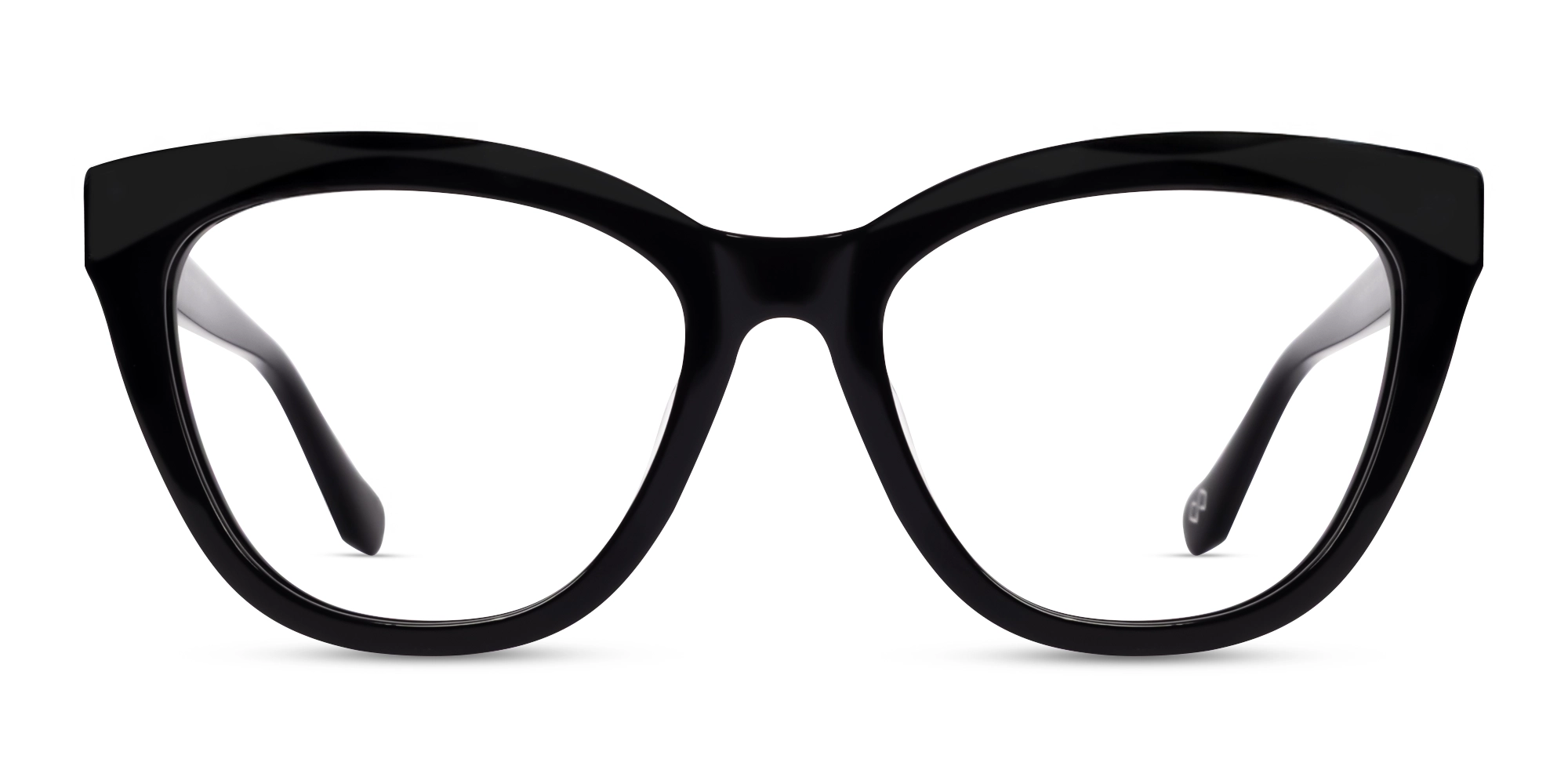 Black Cat-eye Acetate Fullrim Glasses-1