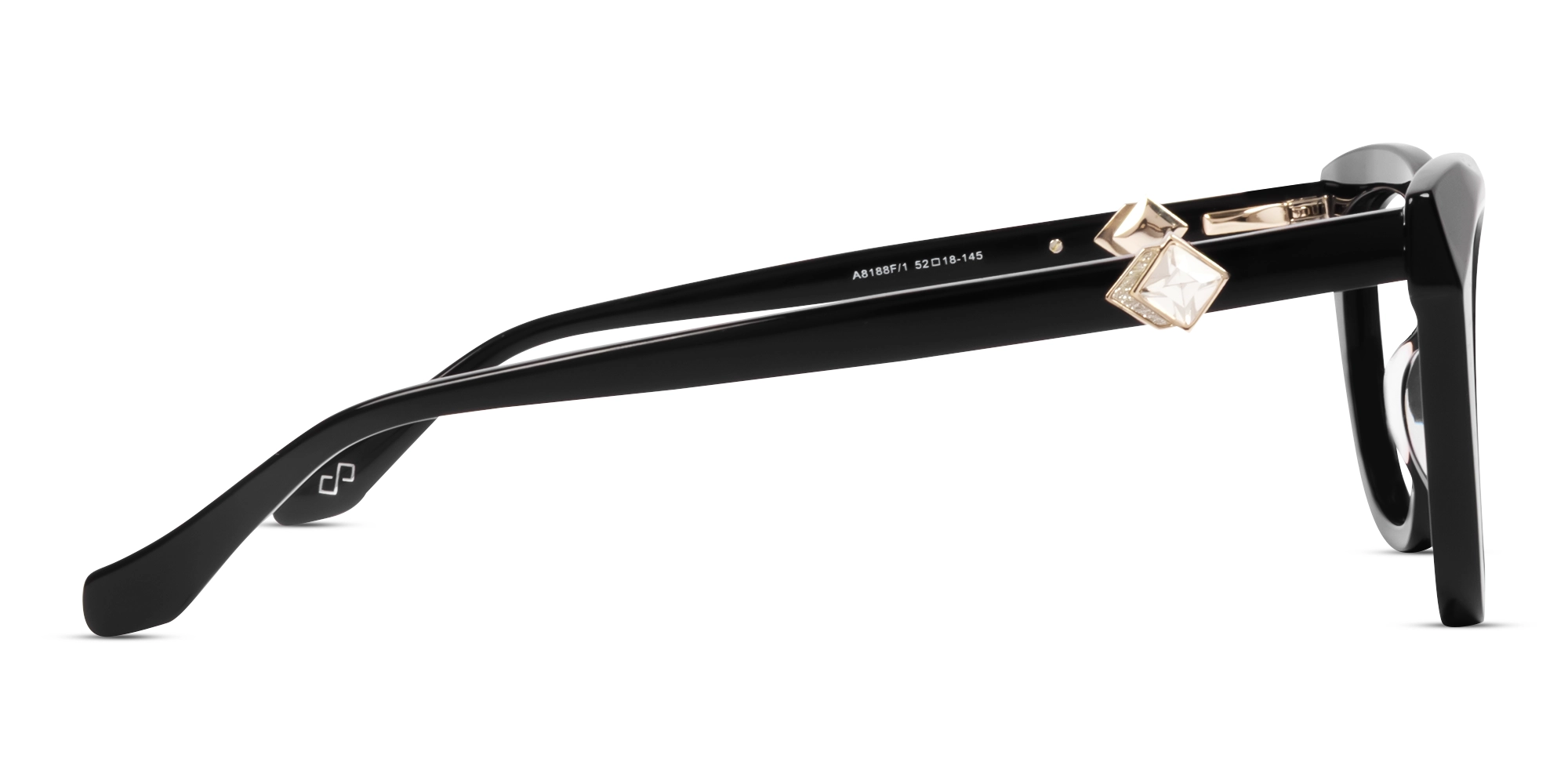 Black Cat-eye Acetate Fullrim Glasses-4