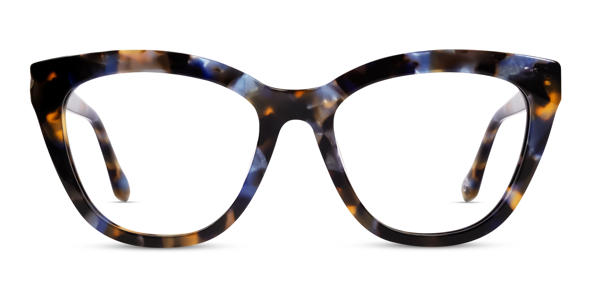 Blue Ember Tortoise Cat-eye Glasses-1