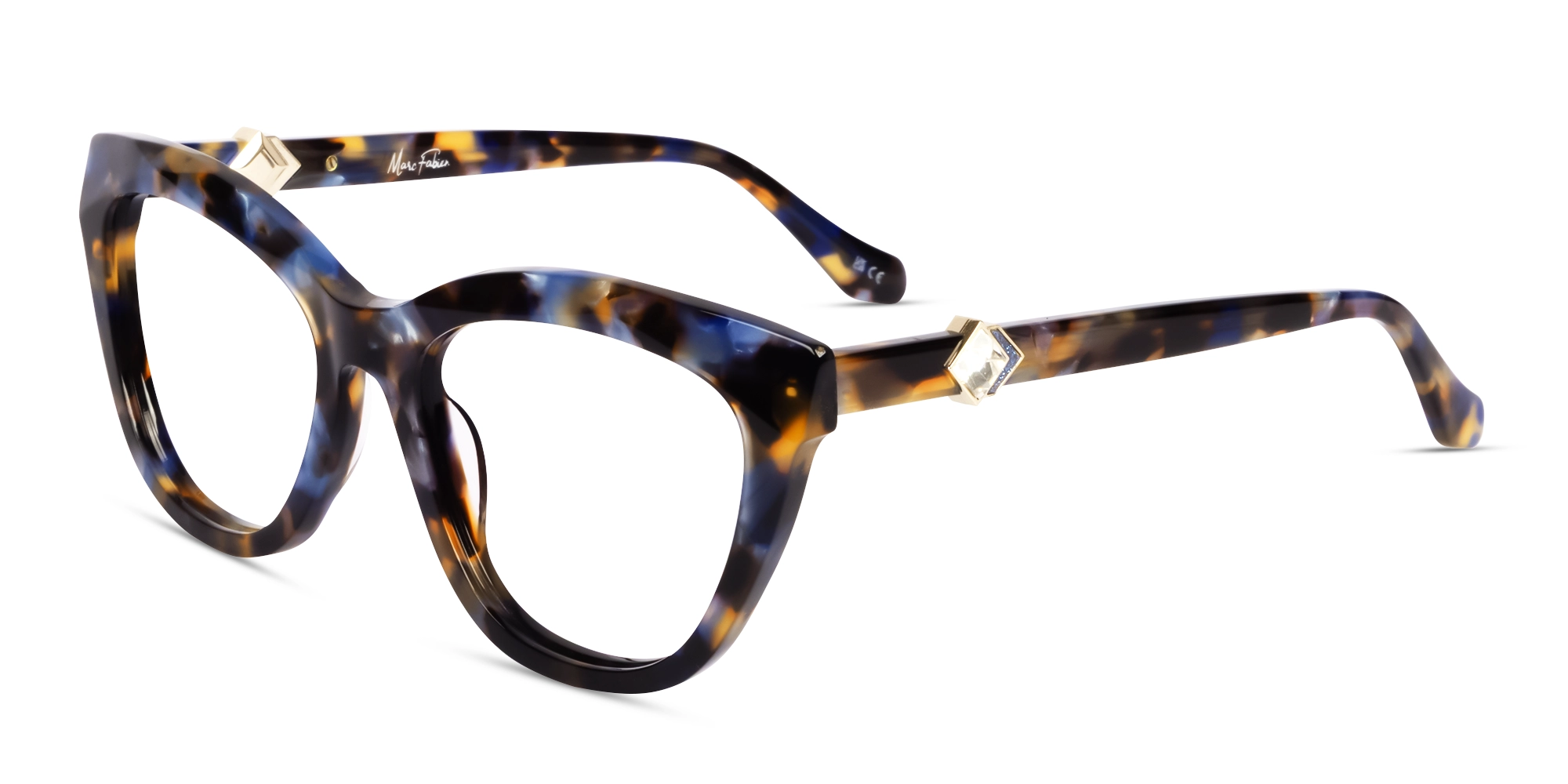 Blue Ember Tortoise Cat-eye Glasses-3