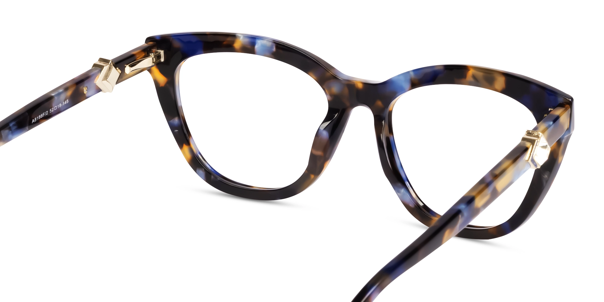 Blue Ember Tortoise Cat-eye Glasses-5