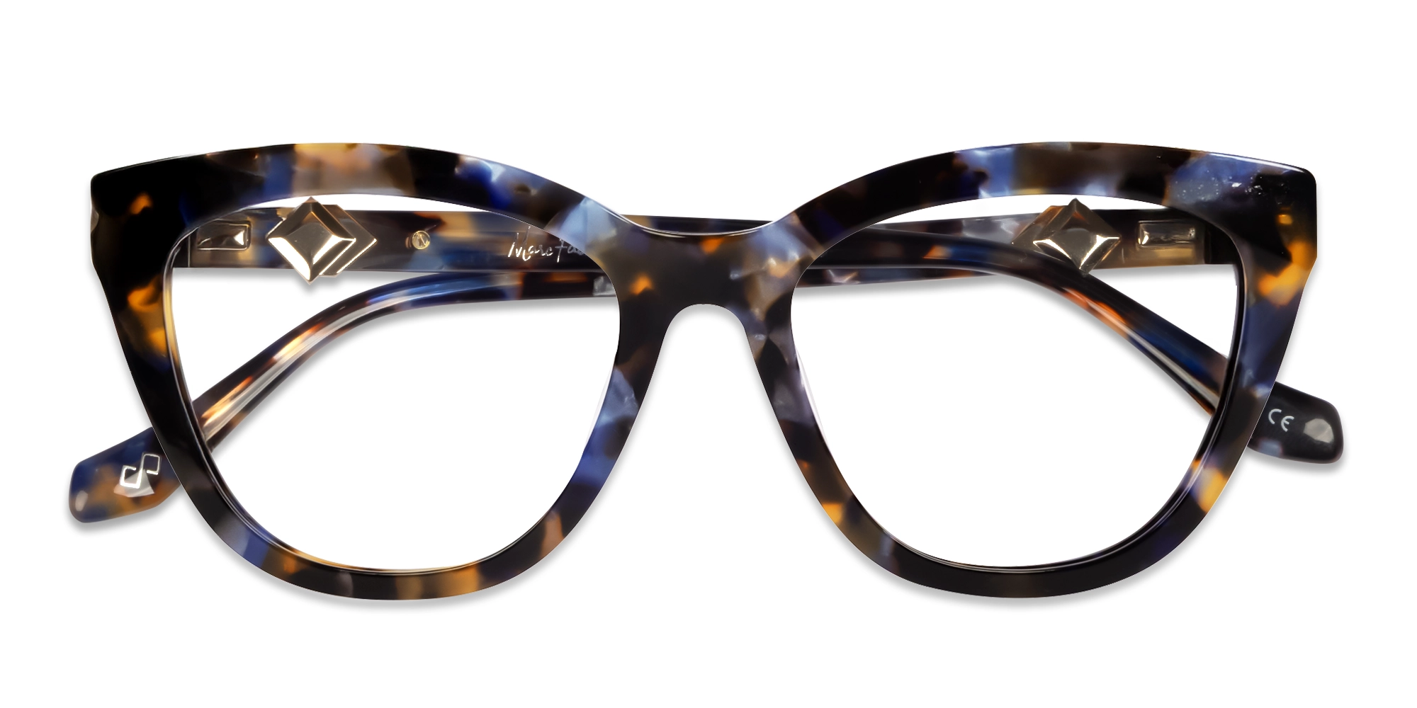 Blue Ember Tortoise Cat-eye Glasses-6