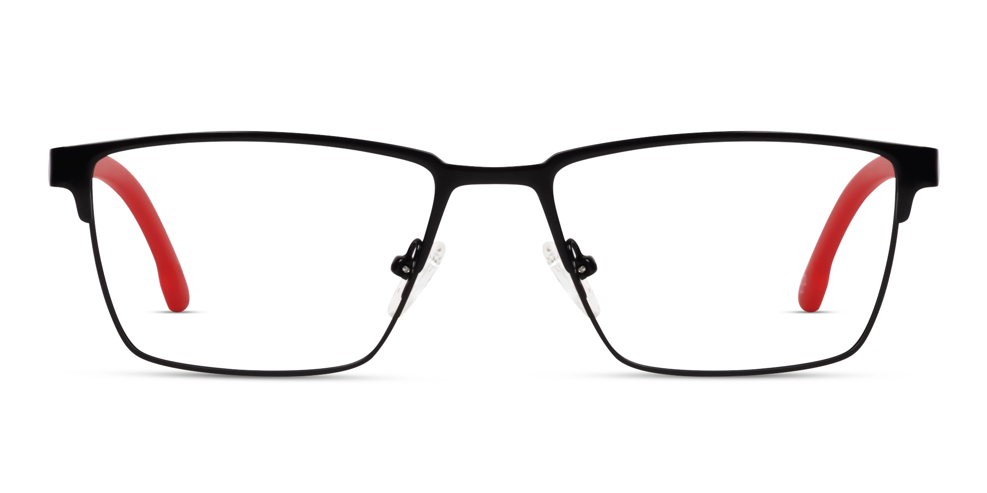 Rectangle Black Fullrim Metal Glasses-1